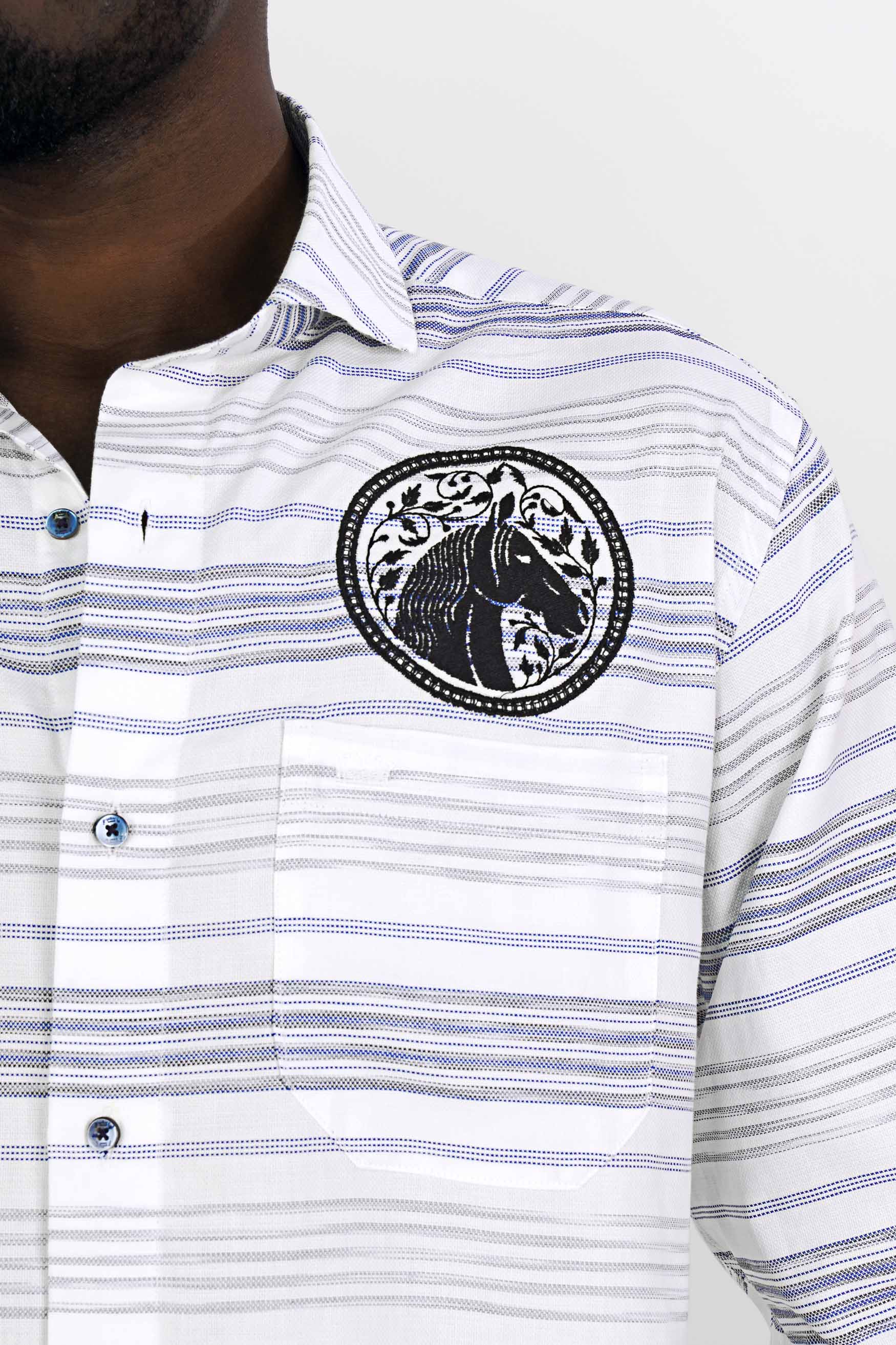 Bright White and Minsk Blue Striped with Horse Embroidered Dobby Premium Giza Cotton Designer Shirt 6198-CA-BLE-E192-38, 6198-CA-BLE-E192-H-38, 6198-CA-BLE-E192-39, 6198-CA-BLE-E192-H-39, 6198-CA-BLE-E192-40, 6198-CA-BLE-E192-H-40, 6198-CA-BLE-E192-42, 6198-CA-BLE-E192-H-42, 6198-CA-BLE-E192-44, 6198-CA-BLE-E192-H-44, 6198-CA-BLE-E192-46, 6198-CA-BLE-E192-H-46, 6198-CA-BLE-E192-48, 6198-CA-BLE-E192-H-48, 6198-CA-BLE-E192-50, 6198-CA-BLE-E192-H-50, 6198-CA-BLE-E192-52, 6198-CA-BLE-E192-H-52