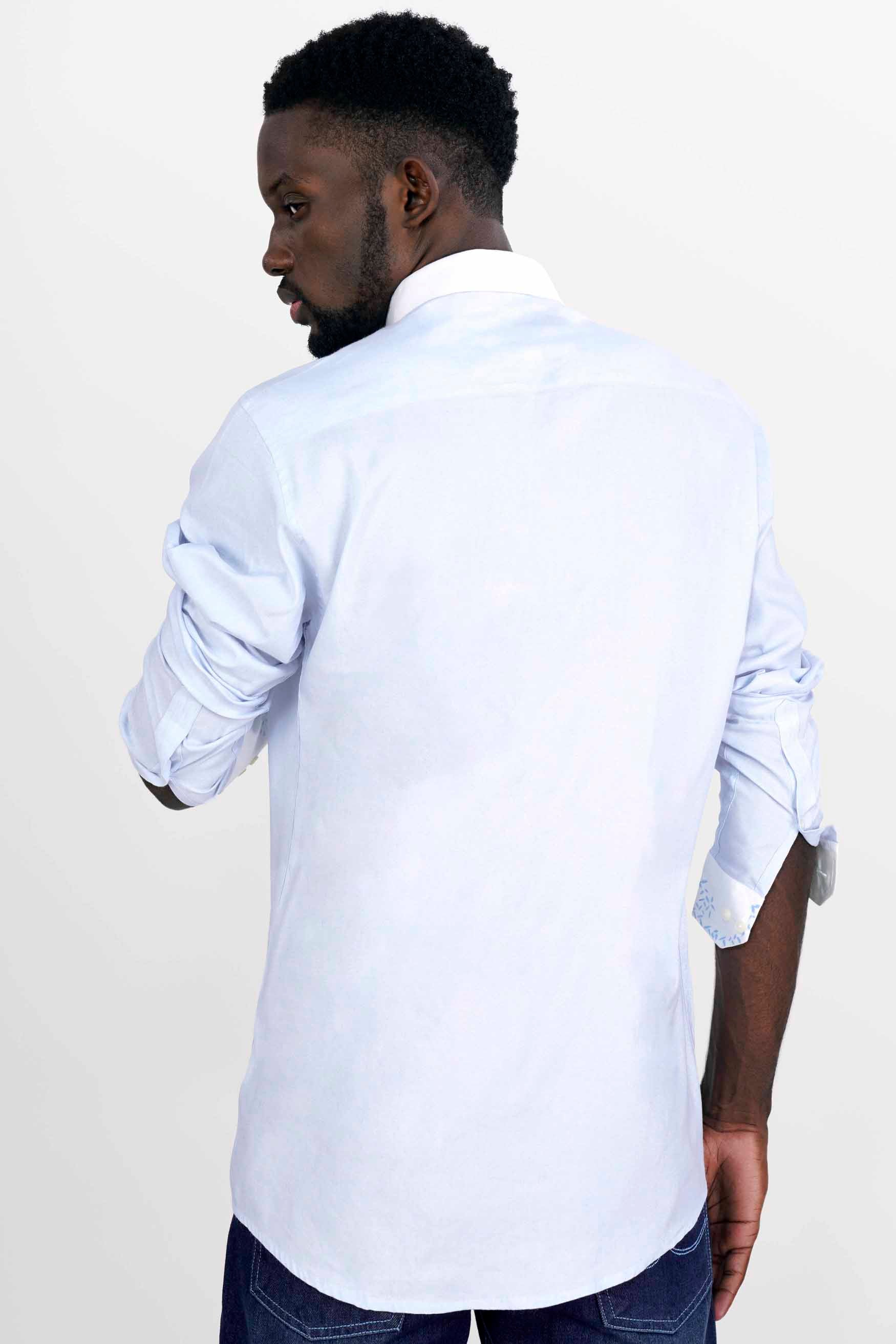 Gainsboro Gray with White Cuffs and Collar Hand Painted Premium Cotton Designer Shirt 6280-WCC-ART-38, 6280-WCC-ART-H-38, 6280-WCC-ART-39, 6280-WCC-ART-H-39, 6280-WCC-ART-40, 6280-WCC-ART-H-40, 6280-WCC-ART-42, 6280-WCC-ART-H-42, 6280-WCC-ART-44, 6280-WCC-ART-H-44, 6280-WCC-ART-46, 6280-WCC-ART-H-46, 6280-WCC-ART-48, 6280-WCC-ART-H-48, 6280-WCC-ART-50, 6280-WCC-ART-H-50, 6280-WCC-ART-52, 6280-WCC-ART-H-52