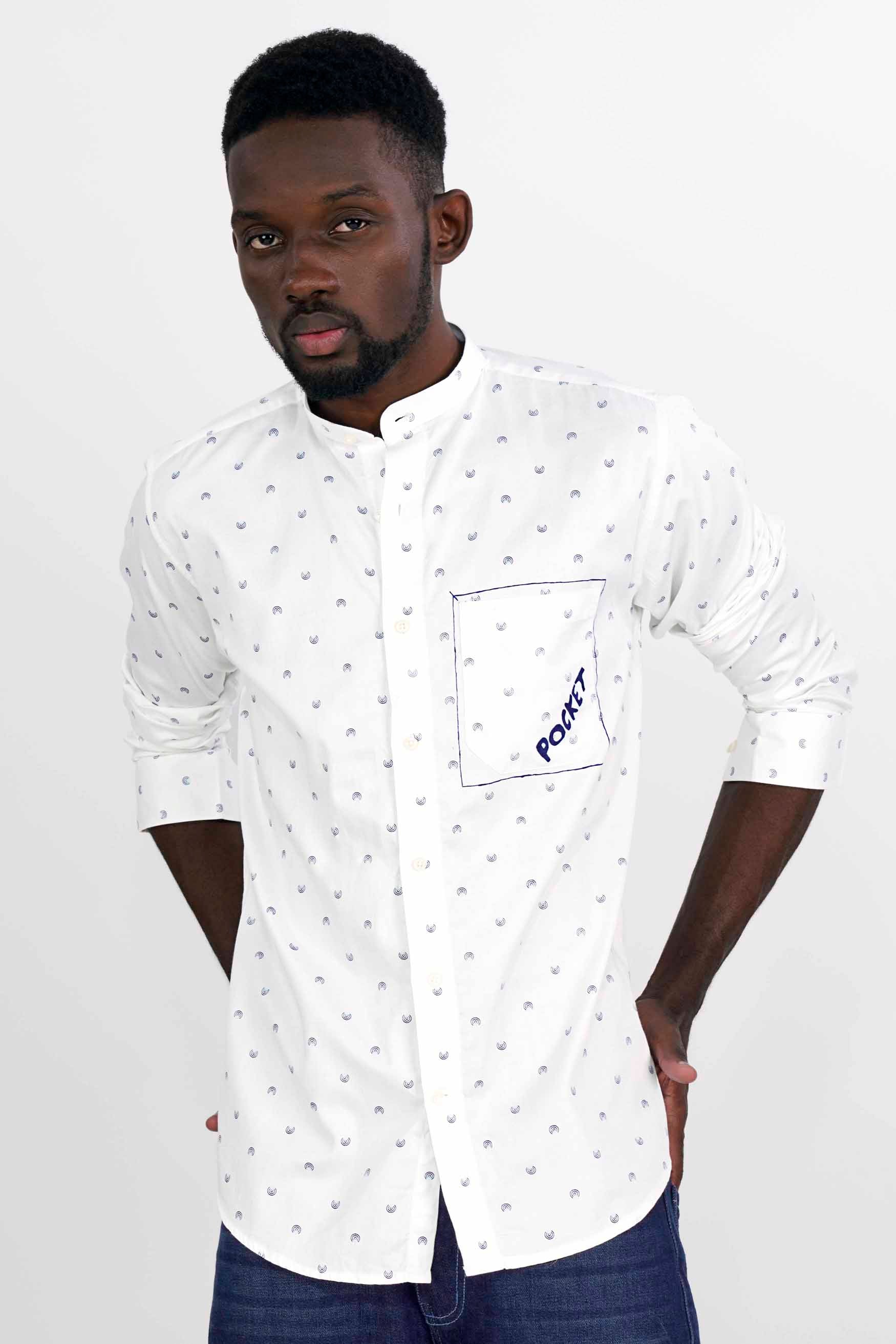 Bright White with Martinique Blue Hand Painted Super Soft Premium Cotton Designer Shirt 6336-M-ART-38, 6336-M-ART-H-38, 6336-M-ART-39, 6336-M-ART-H-39, 6336-M-ART-40, 6336-M-ART-H-40, 6336-M-ART-42, 6336-M-ART-H-42, 6336-M-ART-44, 6336-M-ART-H-44, 6336-M-ART-46, 6336-M-ART-H-46, 6336-M-ART-48, 6336-M-ART-H-48, 6336-M-ART-50, 6336-M-ART-H-50, 6336-M-ART-52, 6336-M-ART-H-52