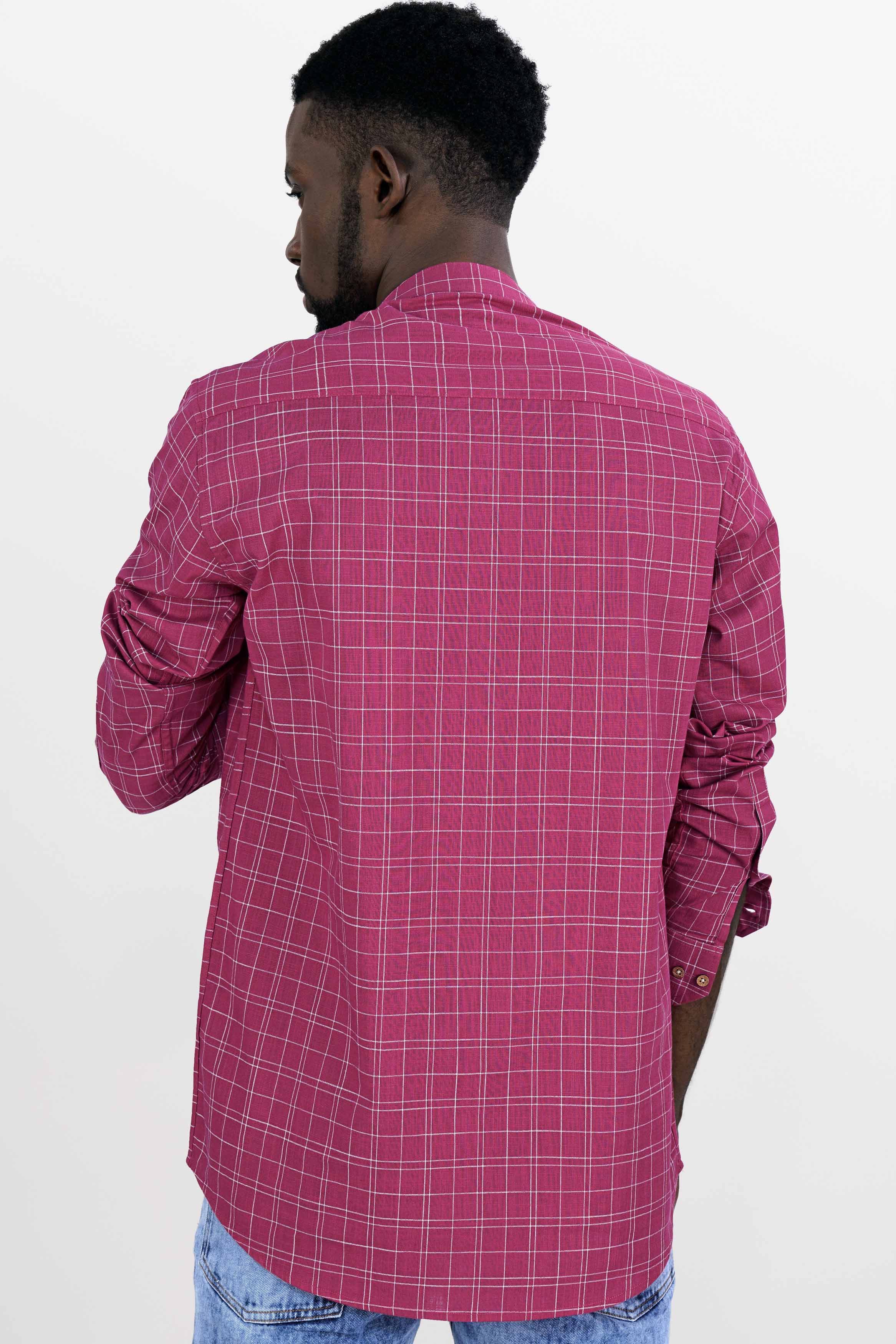 Tapestry Pink Checkered Hand Painted Luxurious Linen Designer Kurta Shirt 6441-KS-ART-38, 6441-KS-ART-H-38, 6441-KS-ART-39, 6441-KS-ART-H-39, 6441-KS-ART-40, 6441-KS-ART-H-40, 6441-KS-ART-42, 6441-KS-ART-H-42, 6441-KS-ART-44, 6441-KS-ART-H-44, 6441-KS-ART-46, 6441-KS-ART-H-46, 6441-KS-ART-48, 6441-KS-ART-H-48, 6441-KS-ART-50, 6441-KS-ART-H-50, 6441-KS-ART-52, 6441-KS-ART-H-52