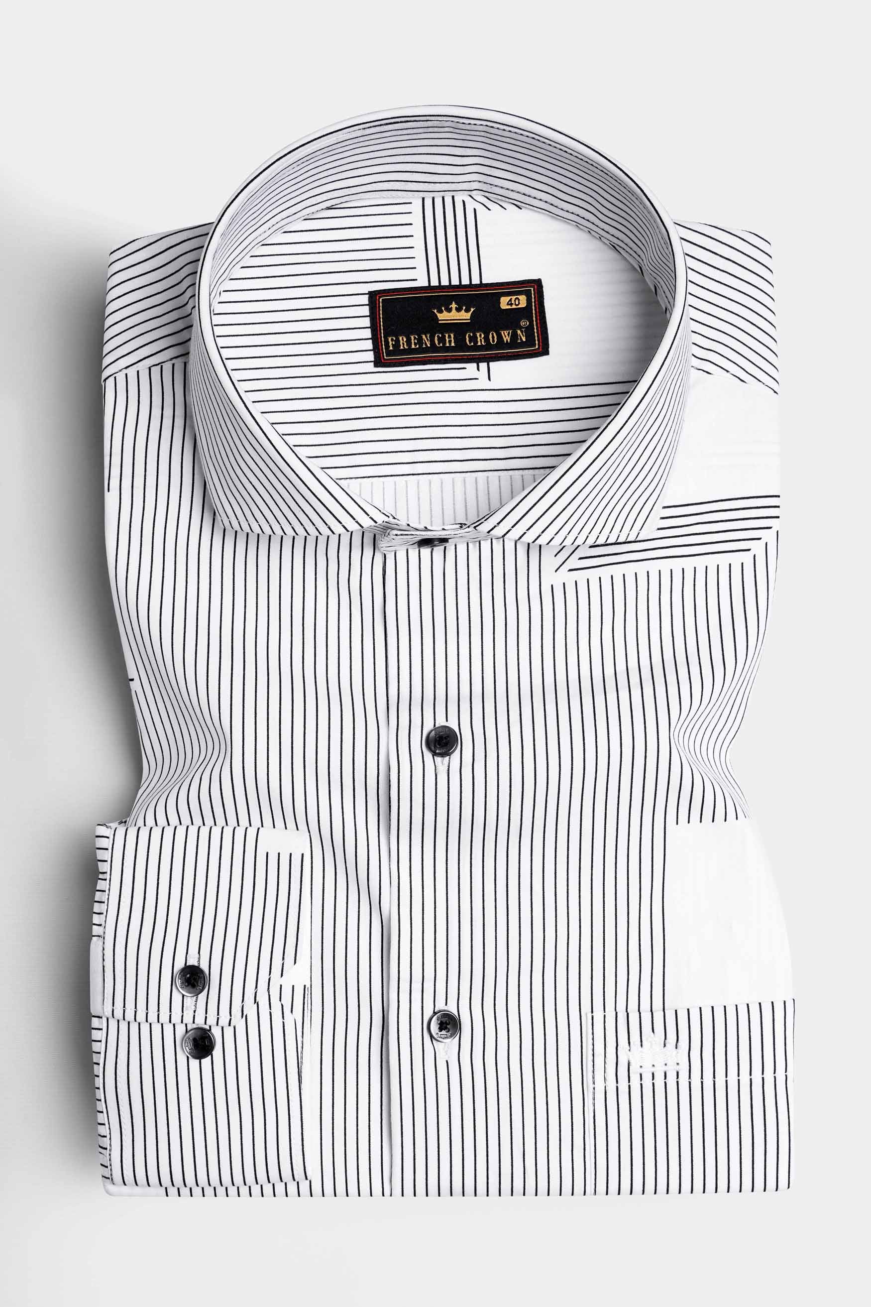 Jade Black and White Striped Hand Painted Twill Premium Cotton Designer Shirt 6464-CA-BLK-ART-38, 6464-CA-BLK-ART-H-38, 6464-CA-BLK-ART-39, 6464-CA-BLK-ART-H-39, 6464-CA-BLK-ART-40, 6464-CA-BLK-ART-H-40, 6464-CA-BLK-ART-42, 6464-CA-BLK-ART-H-42, 6464-CA-BLK-ART-44, 6464-CA-BLK-ART-H-44, 6464-CA-BLK-ART-46, 6464-CA-BLK-ART-H-46, 6464-CA-BLK-ART-48, 6464-CA-BLK-ART-H-48, 6464-CA-BLK-ART-50, 6464-CA-BLK-ART-H-50, 6464-CA-BLK-ART-52, 6464-CA-BLK-ART-H-52