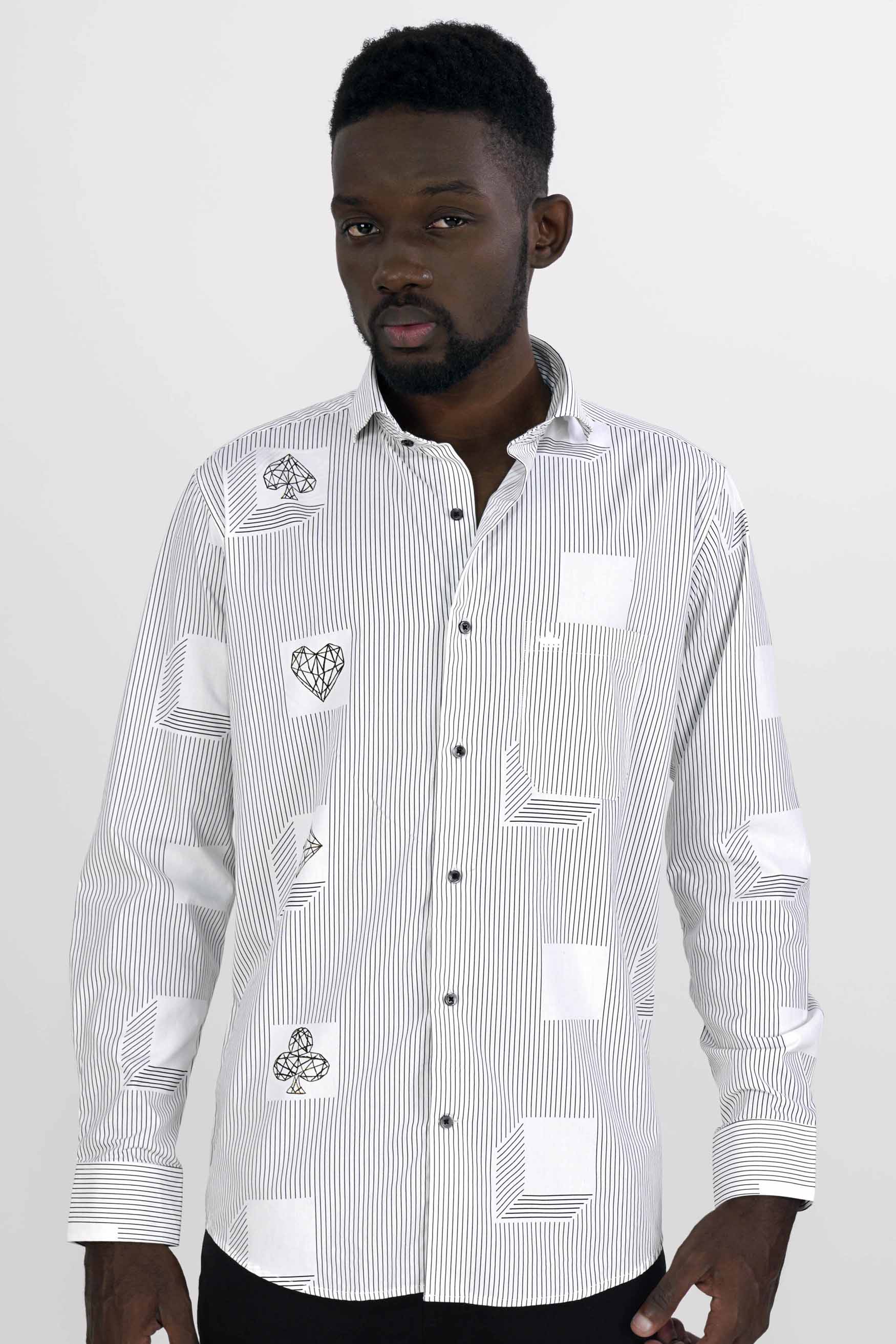 Jade Black and White Striped Hand Painted Twill Premium Cotton Designer Shirt 6464-CA-BLK-ART-38, 6464-CA-BLK-ART-H-38, 6464-CA-BLK-ART-39, 6464-CA-BLK-ART-H-39, 6464-CA-BLK-ART-40, 6464-CA-BLK-ART-H-40, 6464-CA-BLK-ART-42, 6464-CA-BLK-ART-H-42, 6464-CA-BLK-ART-44, 6464-CA-BLK-ART-H-44, 6464-CA-BLK-ART-46, 6464-CA-BLK-ART-H-46, 6464-CA-BLK-ART-48, 6464-CA-BLK-ART-H-48, 6464-CA-BLK-ART-50, 6464-CA-BLK-ART-H-50, 6464-CA-BLK-ART-52, 6464-CA-BLK-ART-H-52