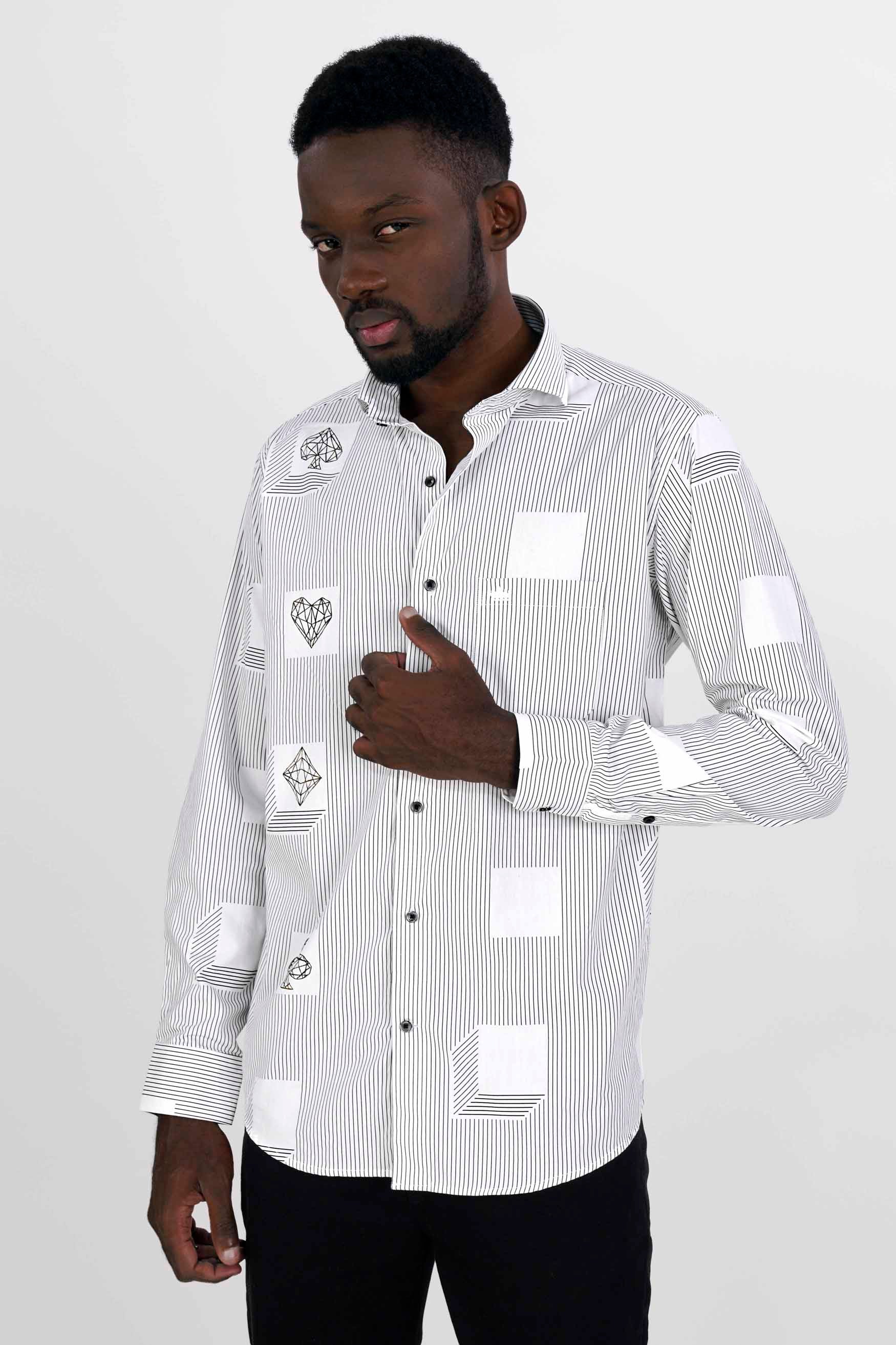 Jade Black and White Striped Hand Painted Twill Premium Cotton Designer Shirt 6464-CA-BLK-ART-38, 6464-CA-BLK-ART-H-38, 6464-CA-BLK-ART-39, 6464-CA-BLK-ART-H-39, 6464-CA-BLK-ART-40, 6464-CA-BLK-ART-H-40, 6464-CA-BLK-ART-42, 6464-CA-BLK-ART-H-42, 6464-CA-BLK-ART-44, 6464-CA-BLK-ART-H-44, 6464-CA-BLK-ART-46, 6464-CA-BLK-ART-H-46, 6464-CA-BLK-ART-48, 6464-CA-BLK-ART-H-48, 6464-CA-BLK-ART-50, 6464-CA-BLK-ART-H-50, 6464-CA-BLK-ART-52, 6464-CA-BLK-ART-H-52