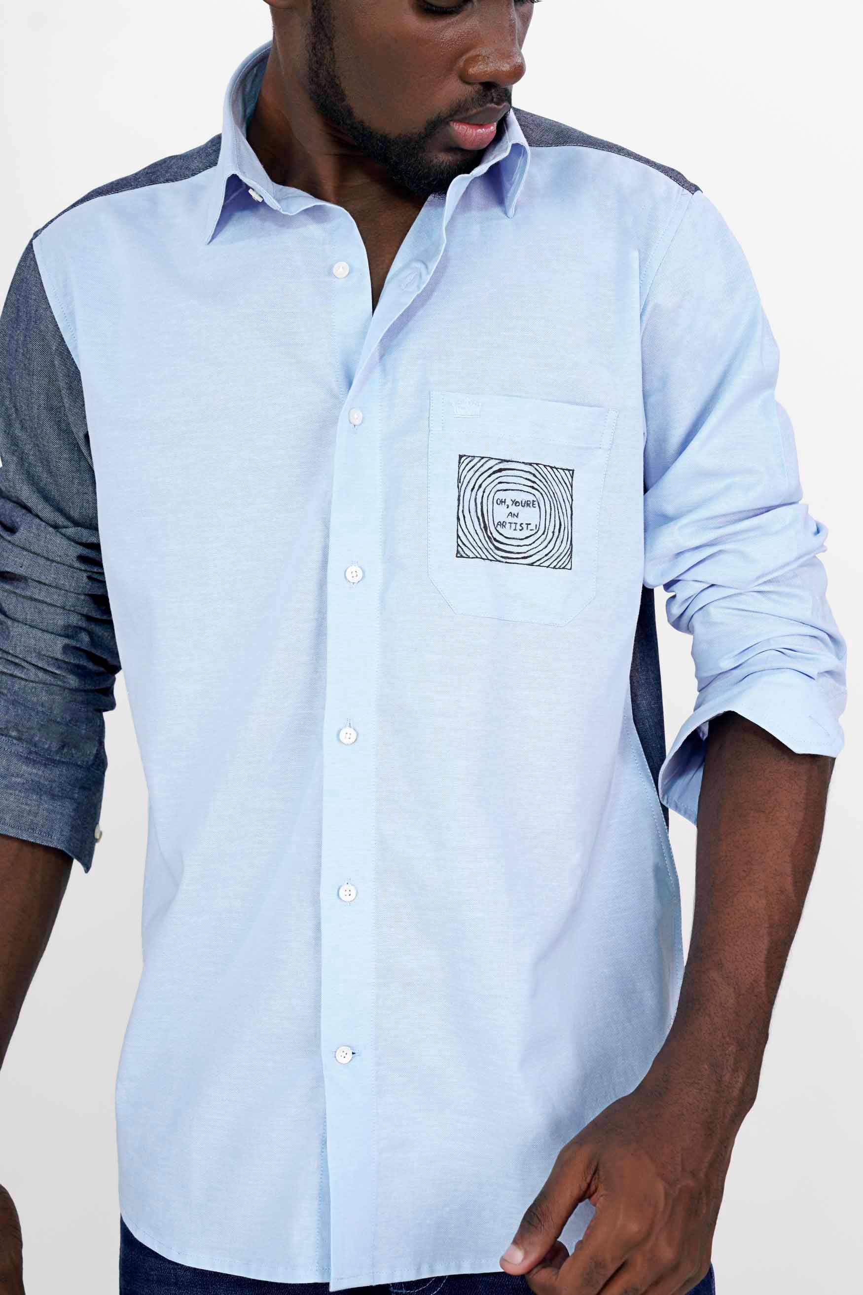 Mercury Blue Hand Painted Royal Oxford Designer Shirt 6479-P290-ART-38, 6479-P290-ART-H-38, 6479-P290-ART-39, 6479-P290-ART-H-39, 6479-P290-ART-40, 6479-P290-ART-H-40, 6479-P290-ART-42, 6479-P290-ART-H-42, 6479-P290-ART-44, 6479-P290-ART-H-44, 6479-P290-ART-46, 6479-P290-ART-H-46, 6479-P290-ART-48, 6479-P290-ART-H-48, 6479-P290-ART-50, 6479-P290-ART-H-50, 6479-P290-ART-52, 6479-P290-ART-H-52