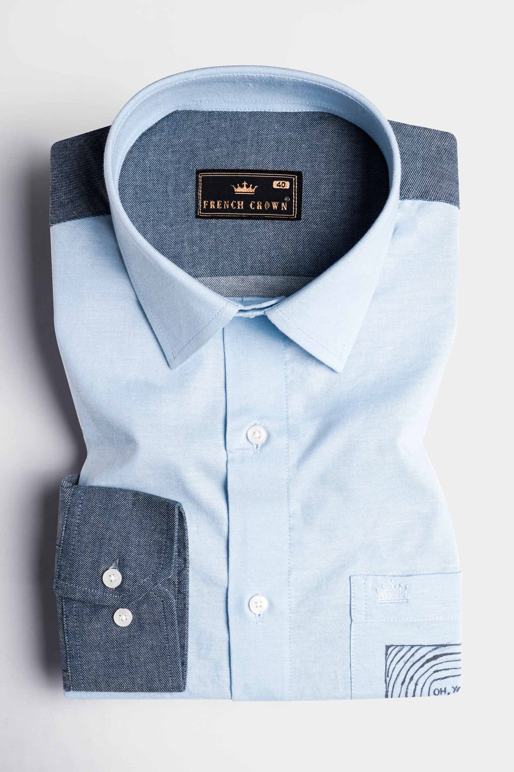 Mercury Blue Hand Painted Royal Oxford Designer Shirt 6479-P290-ART-38, 6479-P290-ART-H-38, 6479-P290-ART-39, 6479-P290-ART-H-39, 6479-P290-ART-40, 6479-P290-ART-H-40, 6479-P290-ART-42, 6479-P290-ART-H-42, 6479-P290-ART-44, 6479-P290-ART-H-44, 6479-P290-ART-46, 6479-P290-ART-H-46, 6479-P290-ART-48, 6479-P290-ART-H-48, 6479-P290-ART-50, 6479-P290-ART-H-50, 6479-P290-ART-52, 6479-P290-ART-H-52