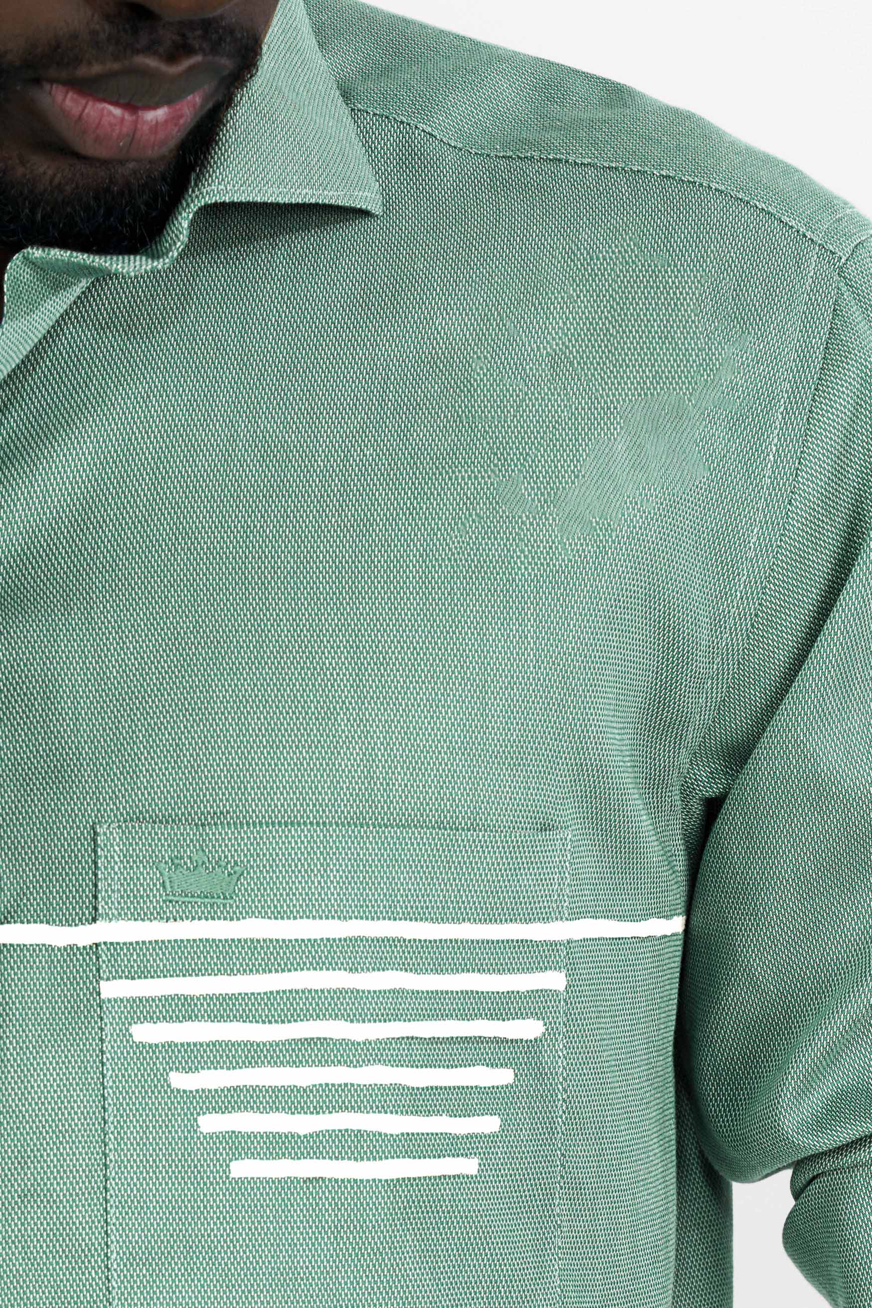 Seafom Green Hand Painted Dobby Textured Premium Giza Cotton Designer Shirt 6490-CA-ART-38, 6490-CA-ART-H-38, 6490-CA-ART-39, 6490-CA-ART-H-39, 6490-CA-ART-40, 6490-CA-ART-H-40, 6490-CA-ART-42, 6490-CA-ART-H-42, 6490-CA-ART-44, 6490-CA-ART-H-44, 6490-CA-ART-46, 6490-CA-ART-H-46, 6490-CA-ART-48, 6490-CA-ART-H-48, 6490-CA-ART-50, 6490-CA-ART-H-50, 6490-CA-ART-52, 6490-CA-ART-H-52