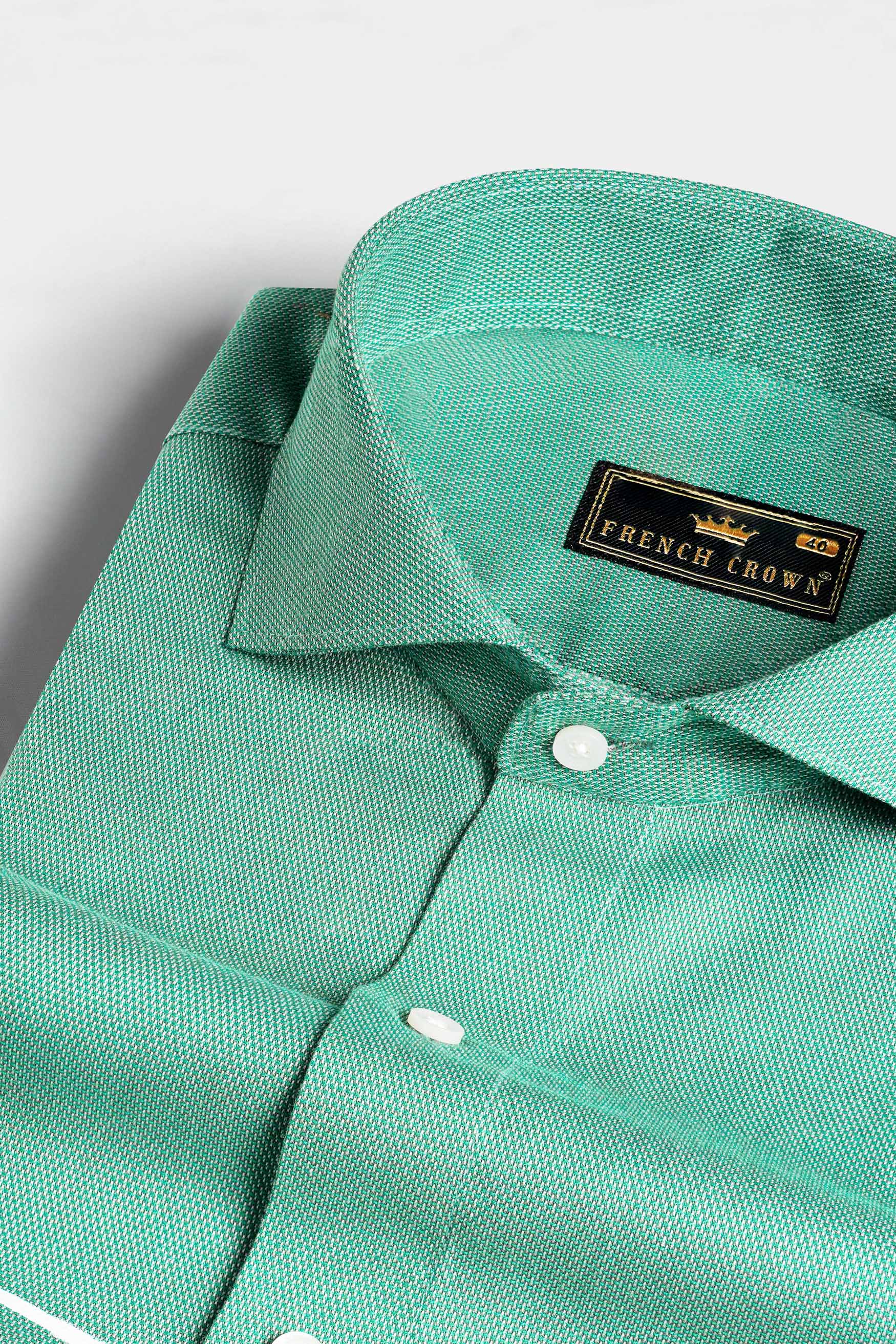 Seafom Green Hand Painted Dobby Textured Premium Giza Cotton Designer Shirt 6490-CA-ART-38, 6490-CA-ART-H-38, 6490-CA-ART-39, 6490-CA-ART-H-39, 6490-CA-ART-40, 6490-CA-ART-H-40, 6490-CA-ART-42, 6490-CA-ART-H-42, 6490-CA-ART-44, 6490-CA-ART-H-44, 6490-CA-ART-46, 6490-CA-ART-H-46, 6490-CA-ART-48, 6490-CA-ART-H-48, 6490-CA-ART-50, 6490-CA-ART-H-50, 6490-CA-ART-52, 6490-CA-ART-H-52