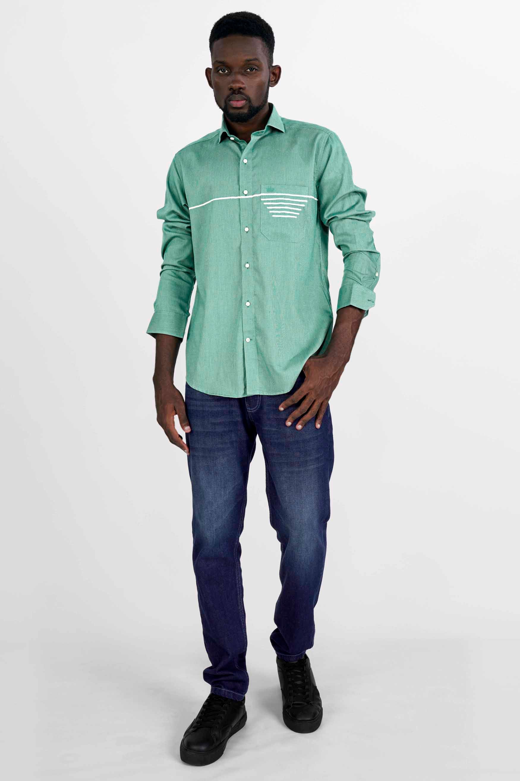 Seafom Green Hand Painted Dobby Textured Premium Giza Cotton Designer Shirt 6490-CA-ART-38, 6490-CA-ART-H-38, 6490-CA-ART-39, 6490-CA-ART-H-39, 6490-CA-ART-40, 6490-CA-ART-H-40, 6490-CA-ART-42, 6490-CA-ART-H-42, 6490-CA-ART-44, 6490-CA-ART-H-44, 6490-CA-ART-46, 6490-CA-ART-H-46, 6490-CA-ART-48, 6490-CA-ART-H-48, 6490-CA-ART-50, 6490-CA-ART-H-50, 6490-CA-ART-52, 6490-CA-ART-H-52