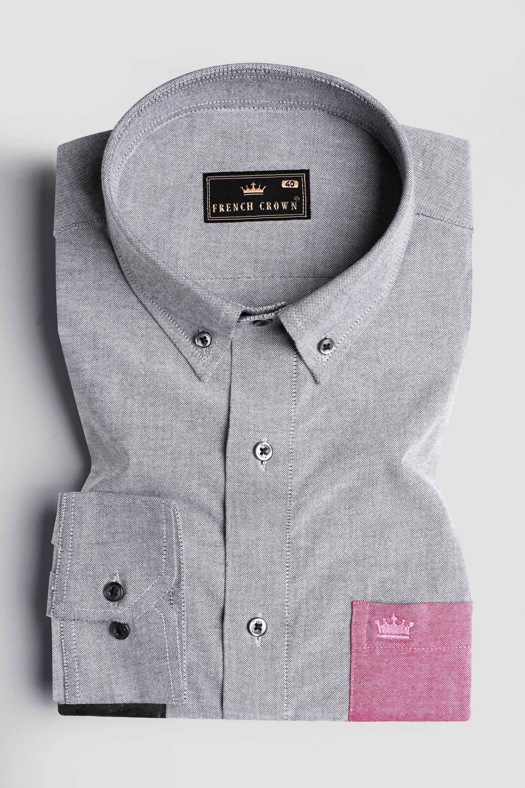 Mischka Gray and Black Hand Painted Royal Oxford Designer Shirt 6722-BD-BLK-ART-38, 6722-BD-BLK-ART-H-38, 6722-BD-BLK-ART-39, 6722-BD-BLK-ART-H-39, 6722-BD-BLK-ART-40, 6722-BD-BLK-ART-H-40, 6722-BD-BLK-ART-42, 6722-BD-BLK-ART-H-42, 6722-BD-BLK-ART-44, 6722-BD-BLK-ART-H-44, 6722-BD-BLK-ART-46, 6722-BD-BLK-ART-H-46, 6722-BD-BLK-ART-48, 6722-BD-BLK-ART-H-48, 6722-BD-BLK-ART-50, 6722-BD-BLK-ART-H-50, 6722-BD-BLK-ART-52, 6722-BD-BLK-ART-H-52