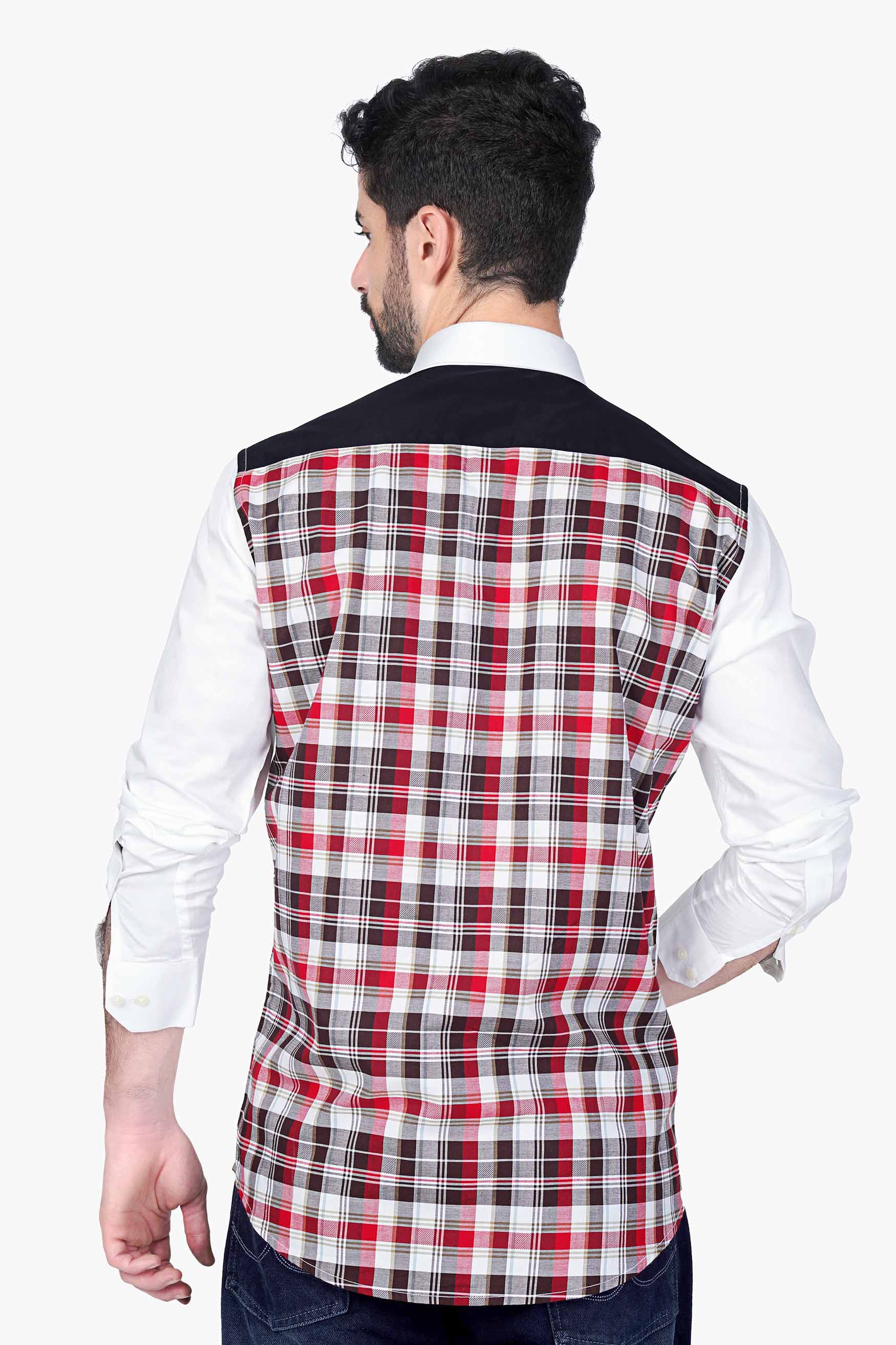 Bright White and Persian Plum Checkered with Chicken Hand Stitched Subtle Sheen Super Soft Premium Cotton Designer Shirt 6732-D20-EA341-38, 6732-D20-EA341-H-38, 6732-D20-EA341-39, 6732-D20-EA341-H-39, 6732-D20-EA341-40, 6732-D20-EA341-H-40, 6732-D20-EA341-42, 6732-D20-EA341-H-42, 6732-D20-EA341-44, 6732-D20-EA341-H-44, 6732-D20-EA341-46, 6732-D20-EA341-H-46, 6732-D20-EA341-48, 6732-D20-EA341-H-48, 6732-D20-EA341-50, 6732-D20-EA341-H-50, 6732-D20-EA341-52, 6732-D20-EA341-H-52