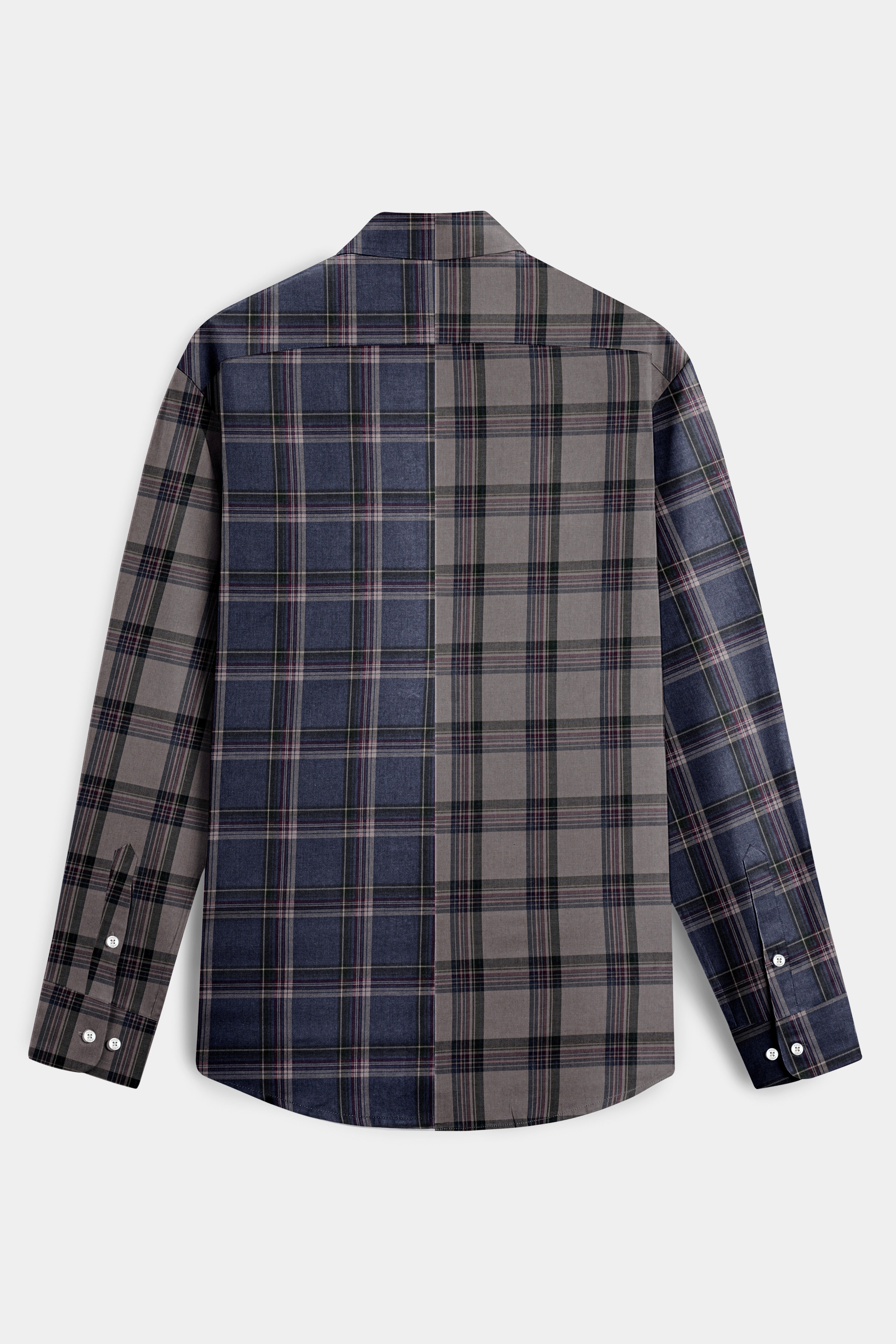 Venus with Cadet Blue Plaid Premium Cotton Shirt