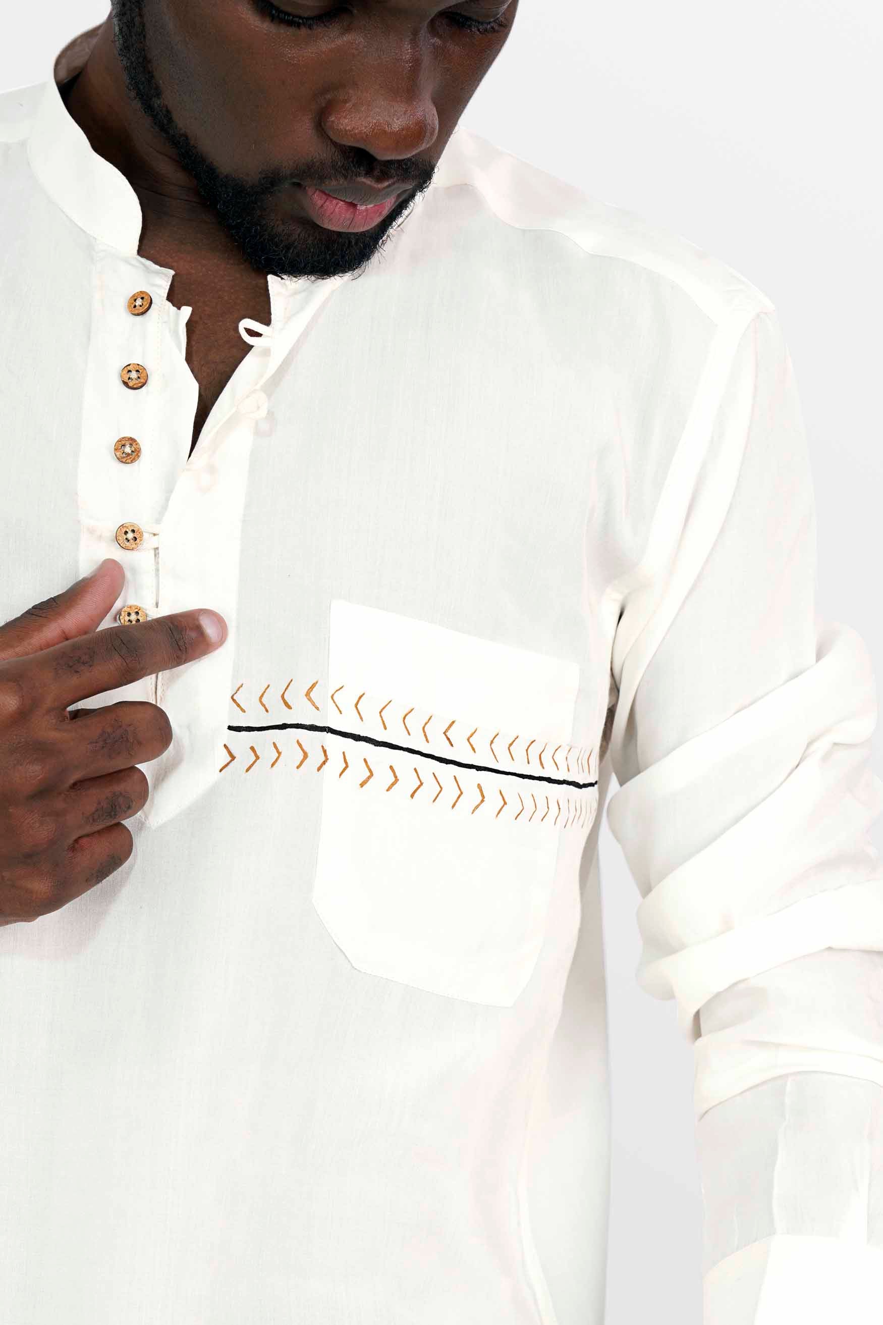 Porcelain White Hand Painted Premium Tencel Kurta Shirt 6764-KS-ART-38, 6764-KS-ART-H-38, 6764-KS-ART-39, 6764-KS-ART-H-39, 6764-KS-ART-40, 6764-KS-ART-H-40, 6764-KS-ART-42, 6764-KS-ART-H-42, 6764-KS-ART-44, 6764-KS-ART-H-44, 6764-KS-ART-46, 6764-KS-ART-H-46, 6764-KS-ART-48, 6764-KS-ART-H-48, 6764-KS-ART-50, 6764-KS-ART-H-50, 6764-KS-ART-52, 6764-KS-ART-H-52