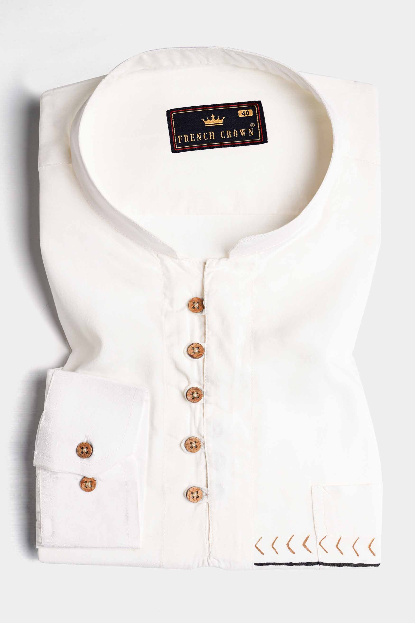 Porcelain White Hand Painted Premium Tencel Kurta Shirt 6764-KS-ART-38, 6764-KS-ART-H-38, 6764-KS-ART-39, 6764-KS-ART-H-39, 6764-KS-ART-40, 6764-KS-ART-H-40, 6764-KS-ART-42, 6764-KS-ART-H-42, 6764-KS-ART-44, 6764-KS-ART-H-44, 6764-KS-ART-46, 6764-KS-ART-H-46, 6764-KS-ART-48, 6764-KS-ART-H-48, 6764-KS-ART-50, 6764-KS-ART-H-50, 6764-KS-ART-52, 6764-KS-ART-H-52