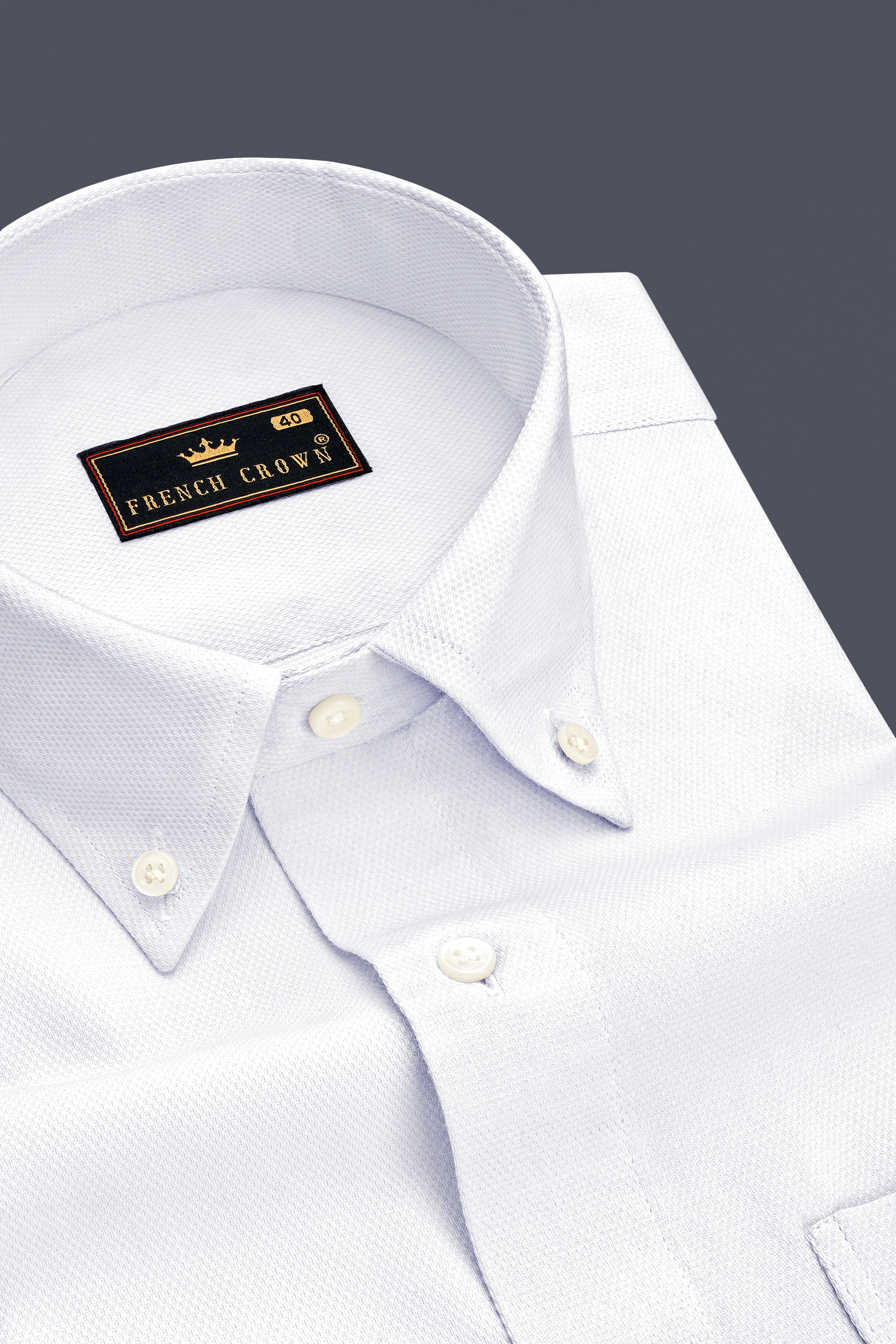 Prim Dobby Textured Premium Giza Cotton Shirt