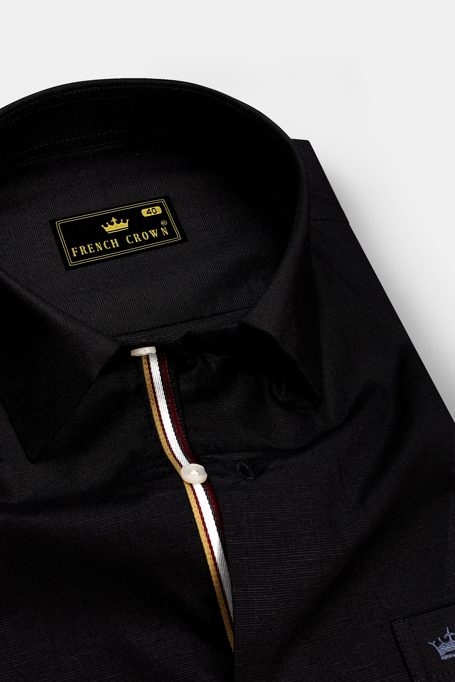Jet Black Super Soft Luxurious Linen Shirt