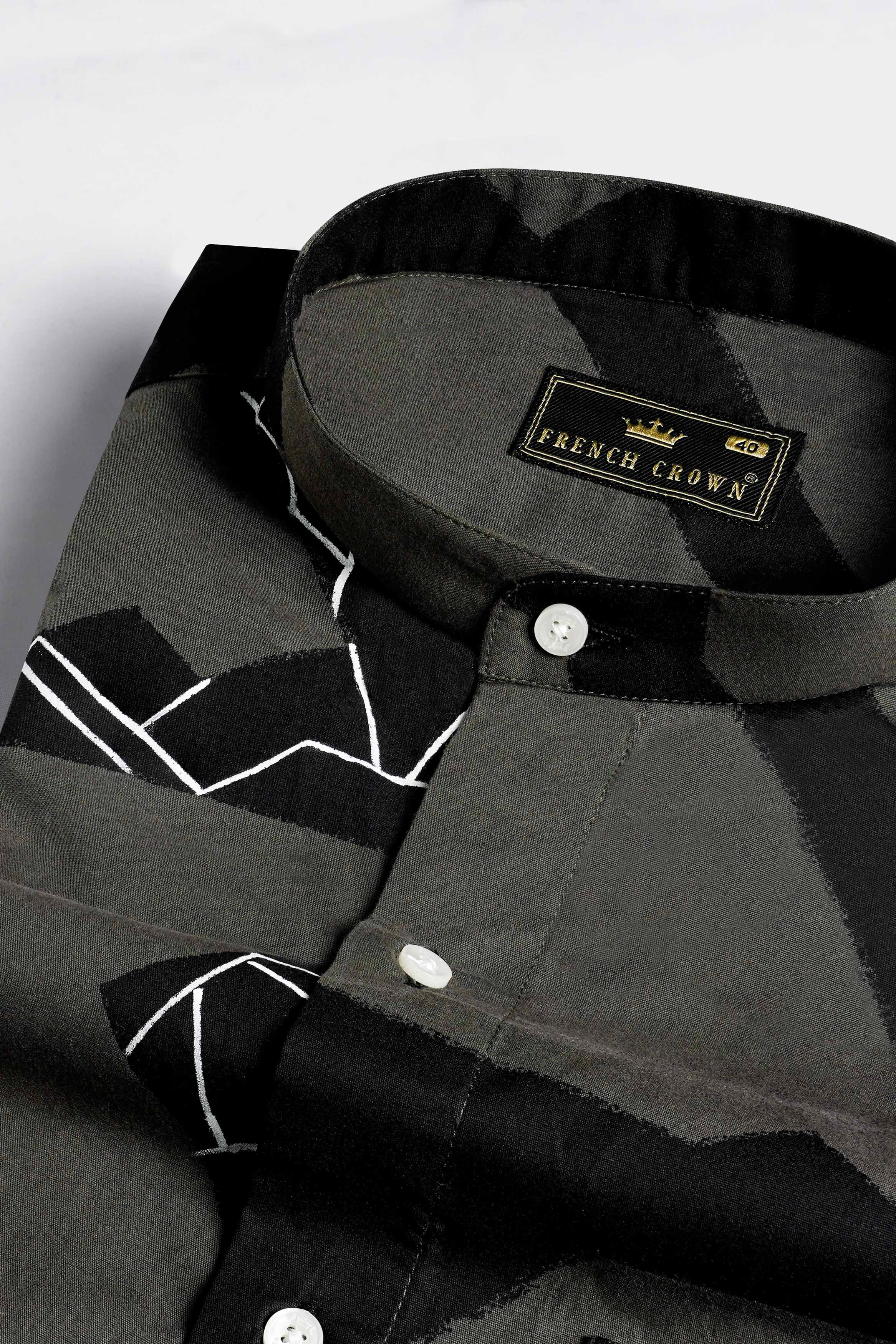 Iridium Gray and Black Hand Painted Premium Cotton Designer Shirt 6861-M-ART-38, 6861-M-ART-H-38, 6861-M-ART-39, 6861-M-ART-H-39, 6861-M-ART-40, 6861-M-ART-H-40, 6861-M-ART-42, 6861-M-ART-H-42, 6861-M-ART-44, 6861-M-ART-H-44, 6861-M-ART-46, 6861-M-ART-H-46, 6861-M-ART-48, 6861-M-ART-H-48, 6861-M-ART-50, 6861-M-ART-H-50, 6861-M-ART-52, 6861-M-ART-H-52