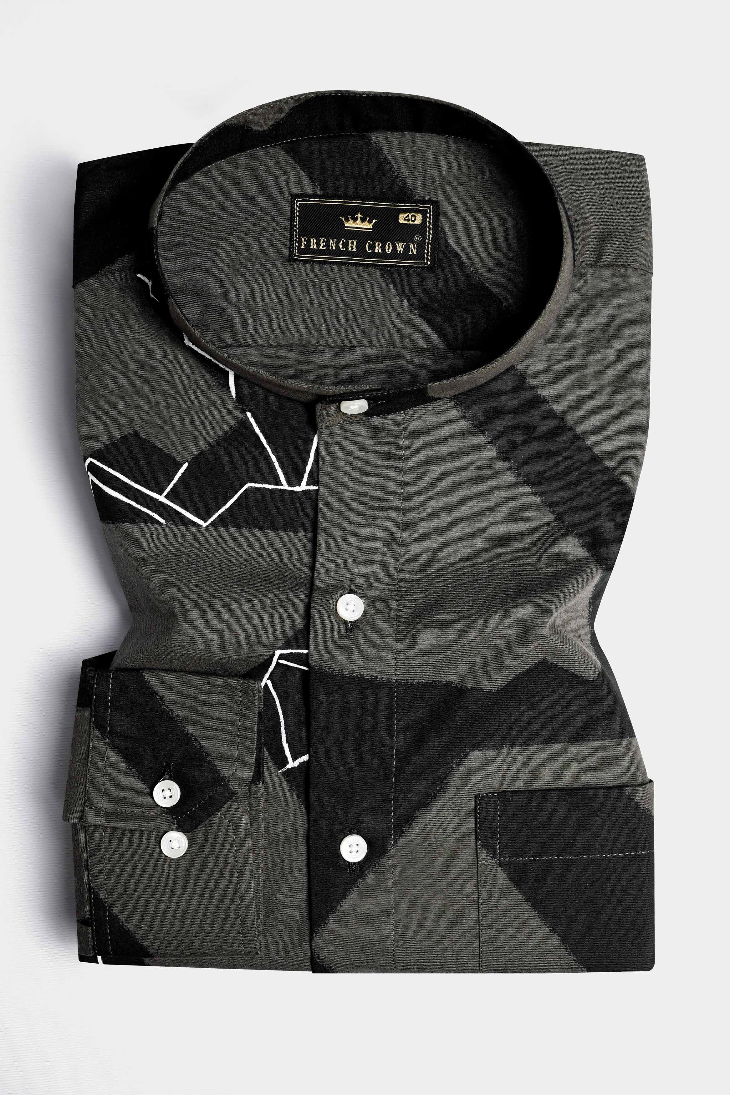 Iridium Gray and Black Hand Painted Premium Cotton Designer Shirt 6861-M-ART-38, 6861-M-ART-H-38, 6861-M-ART-39, 6861-M-ART-H-39, 6861-M-ART-40, 6861-M-ART-H-40, 6861-M-ART-42, 6861-M-ART-H-42, 6861-M-ART-44, 6861-M-ART-H-44, 6861-M-ART-46, 6861-M-ART-H-46, 6861-M-ART-48, 6861-M-ART-H-48, 6861-M-ART-50, 6861-M-ART-H-50, 6861-M-ART-52, 6861-M-ART-H-52