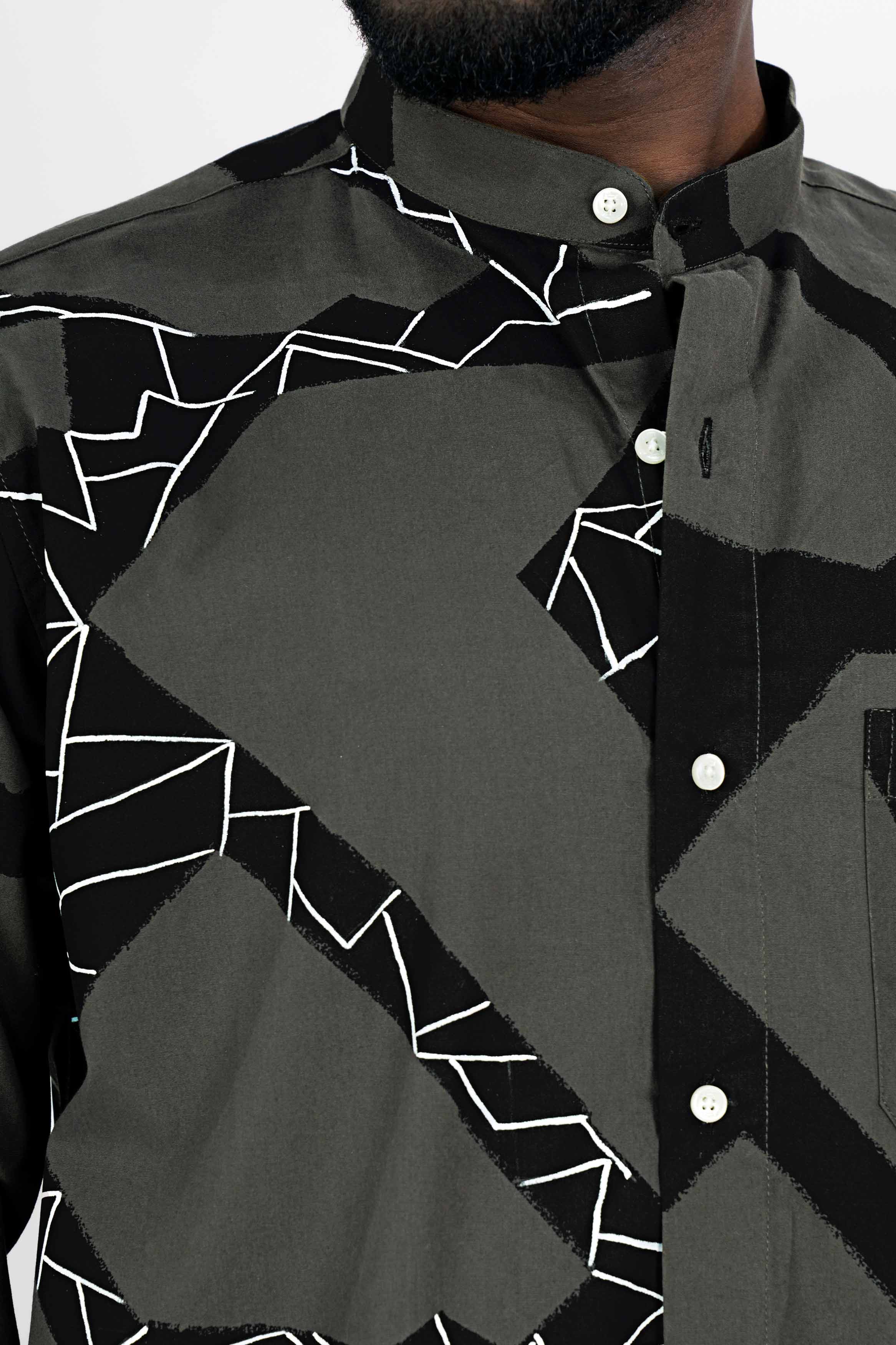 Iridium Gray and Black Hand Painted Premium Cotton Designer Shirt 6861-M-ART-38, 6861-M-ART-H-38, 6861-M-ART-39, 6861-M-ART-H-39, 6861-M-ART-40, 6861-M-ART-H-40, 6861-M-ART-42, 6861-M-ART-H-42, 6861-M-ART-44, 6861-M-ART-H-44, 6861-M-ART-46, 6861-M-ART-H-46, 6861-M-ART-48, 6861-M-ART-H-48, 6861-M-ART-50, 6861-M-ART-H-50, 6861-M-ART-52, 6861-M-ART-H-52