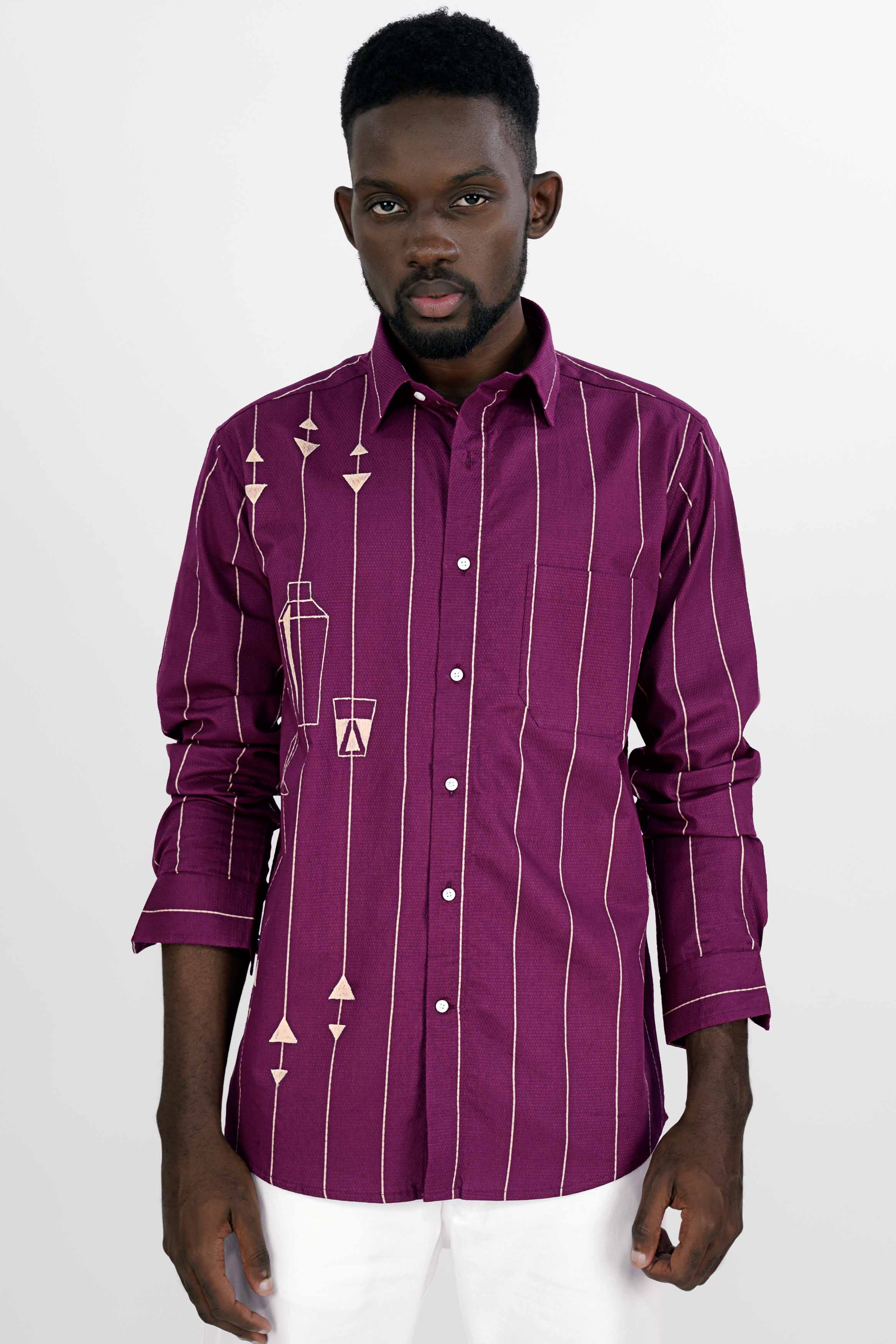 Rose Bud Maroon Striped Hand Painted Dobby Textured Premium Giza Cotton Shirt 6863-ART-38, 6863-ART-H-38, 6863-ART-39, 6863-ART-H-39, 6863-ART-40, 6863-ART-H-40, 6863-ART-42, 6863-ART-H-42, 6863-ART-44, 6863-ART-H-44, 6863-ART-46, 6863-ART-H-46, 6863-ART-48, 6863-ART-H-48, 6863-ART-50, 6863-ART-H-50, 6863-ART-52, 6863-ART-H-52