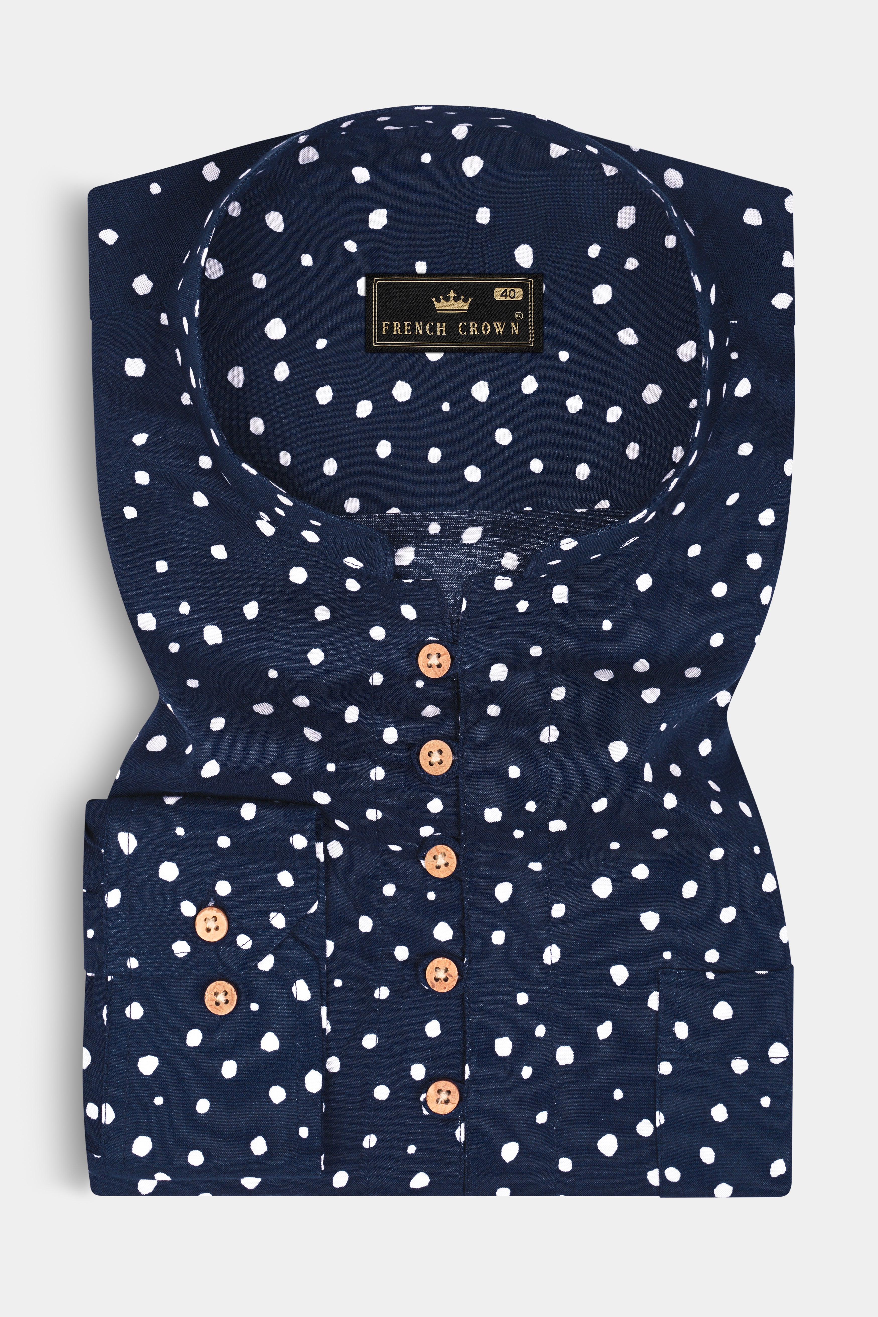 Firefly Dots Premium Tencel Kurta Shirt