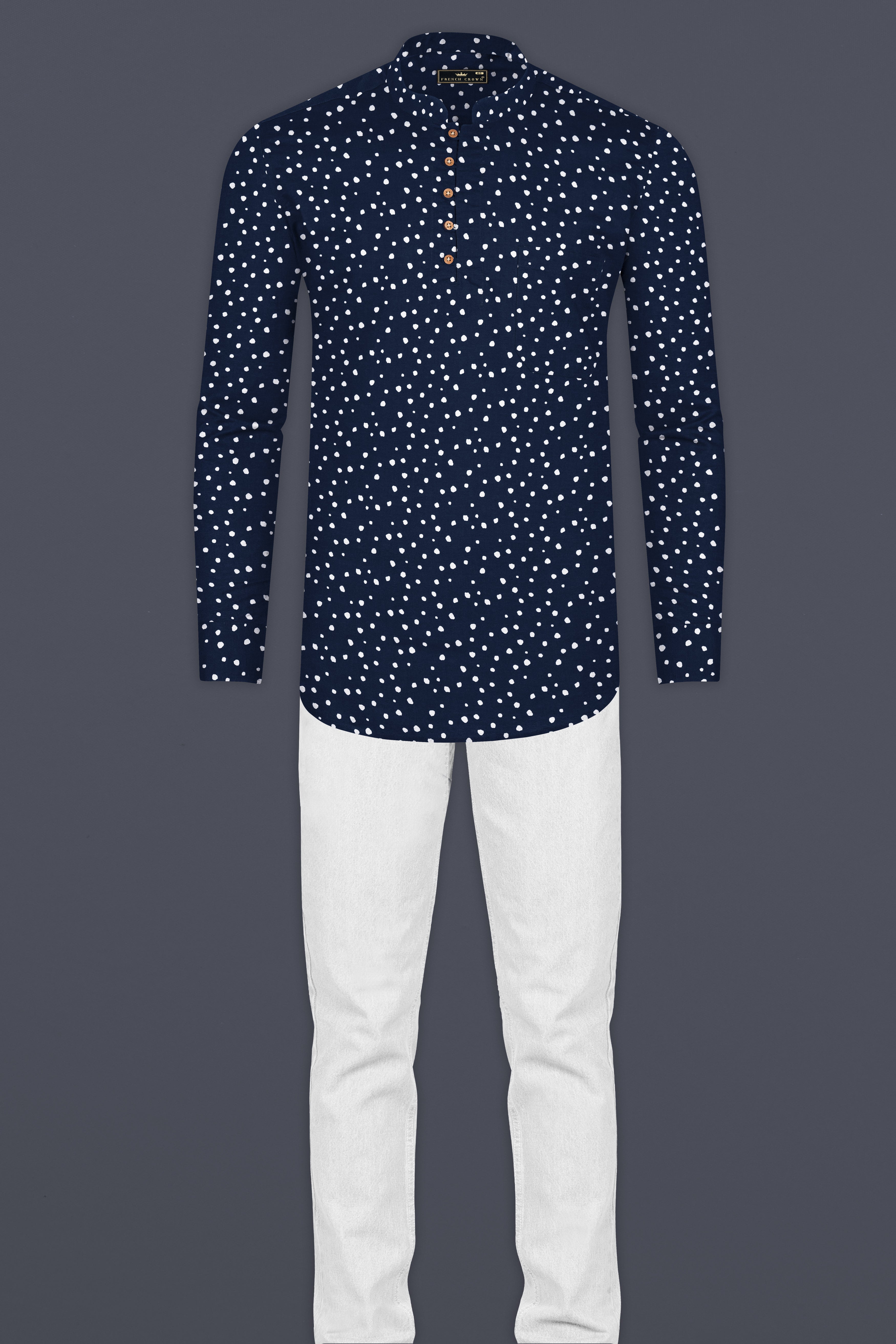 Firefly Dots Premium Tencel Kurta Shirt