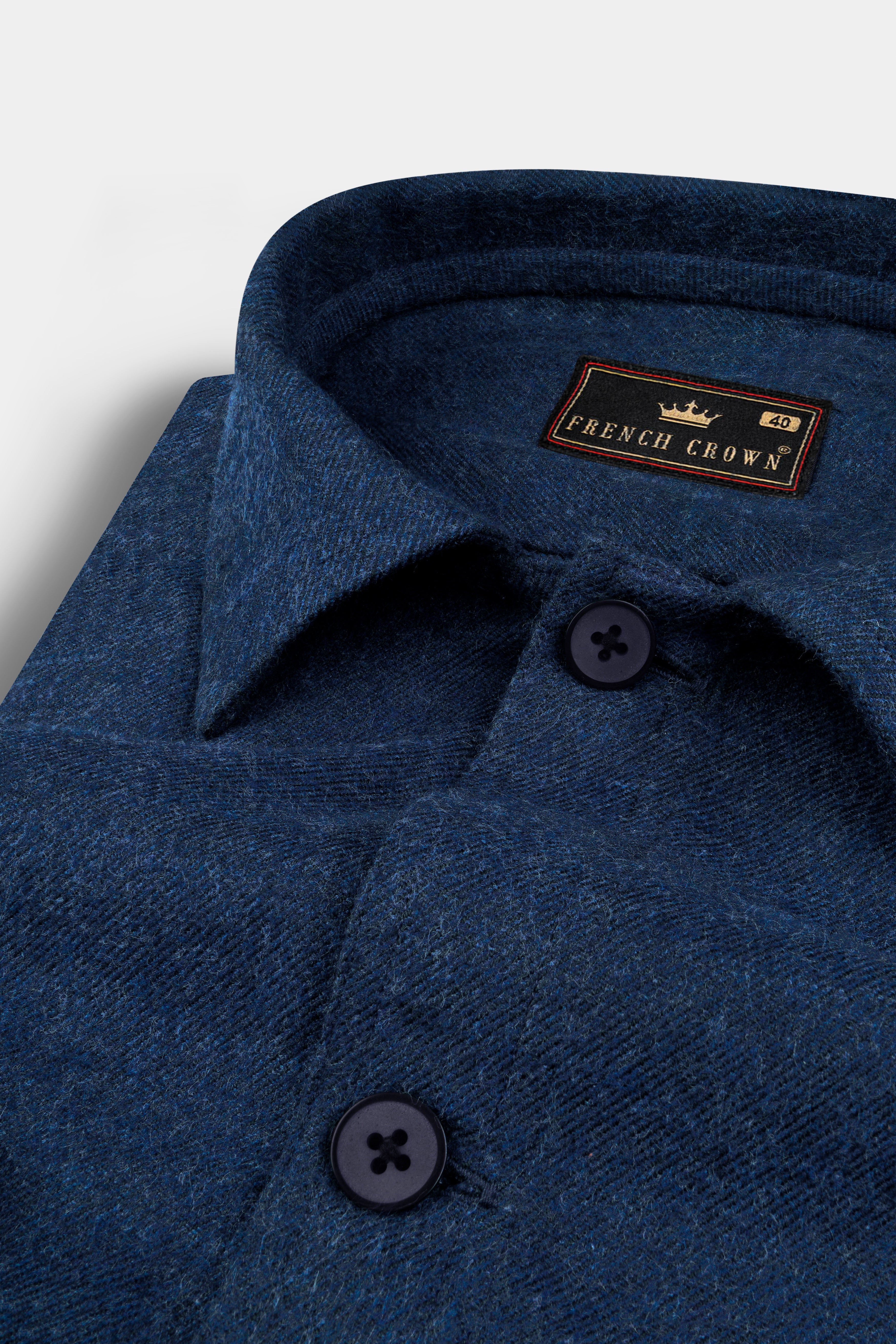 Blue Premium Flannel Overshirt/Shacket