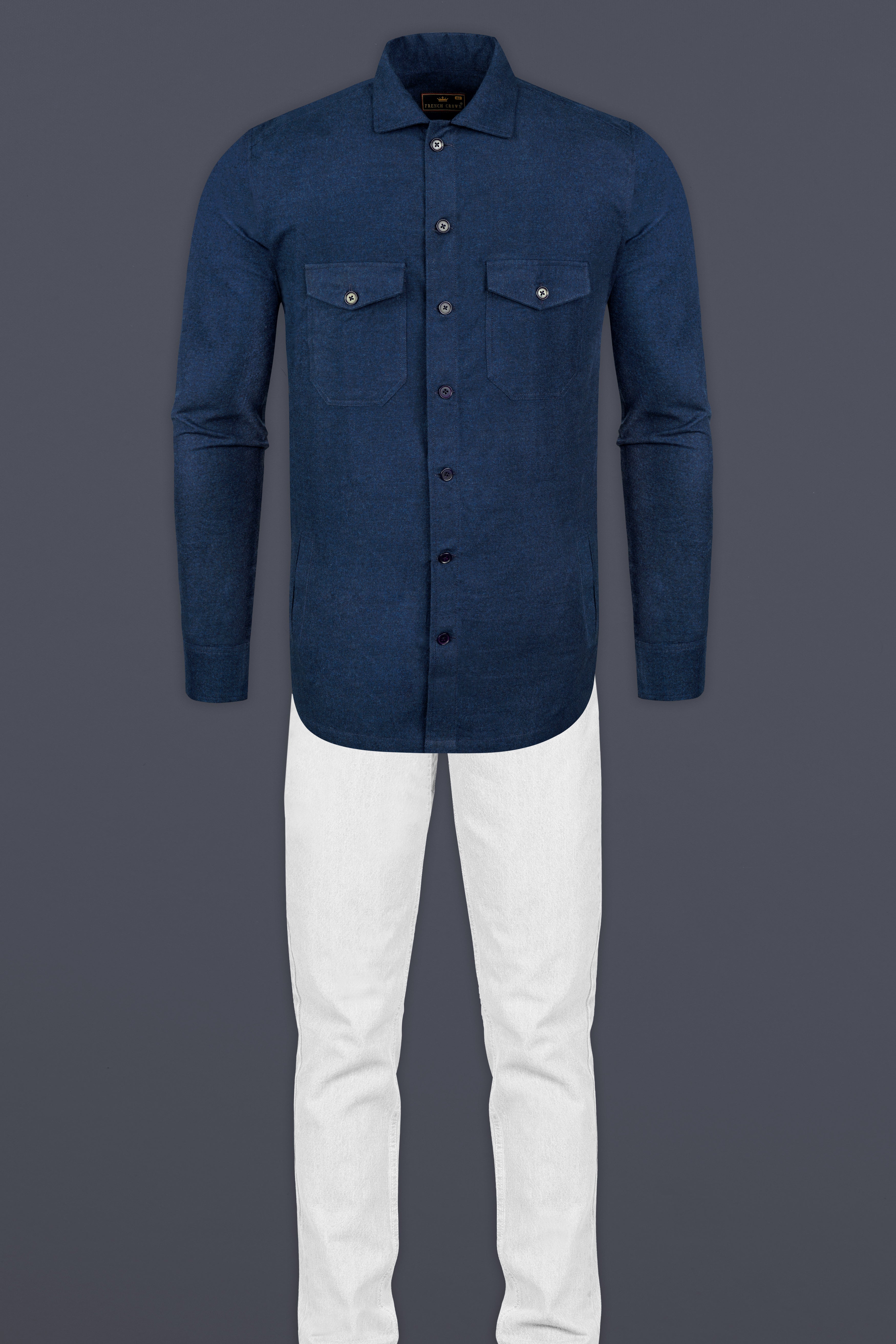 Blue Premium Flannel Overshirt/Shacket