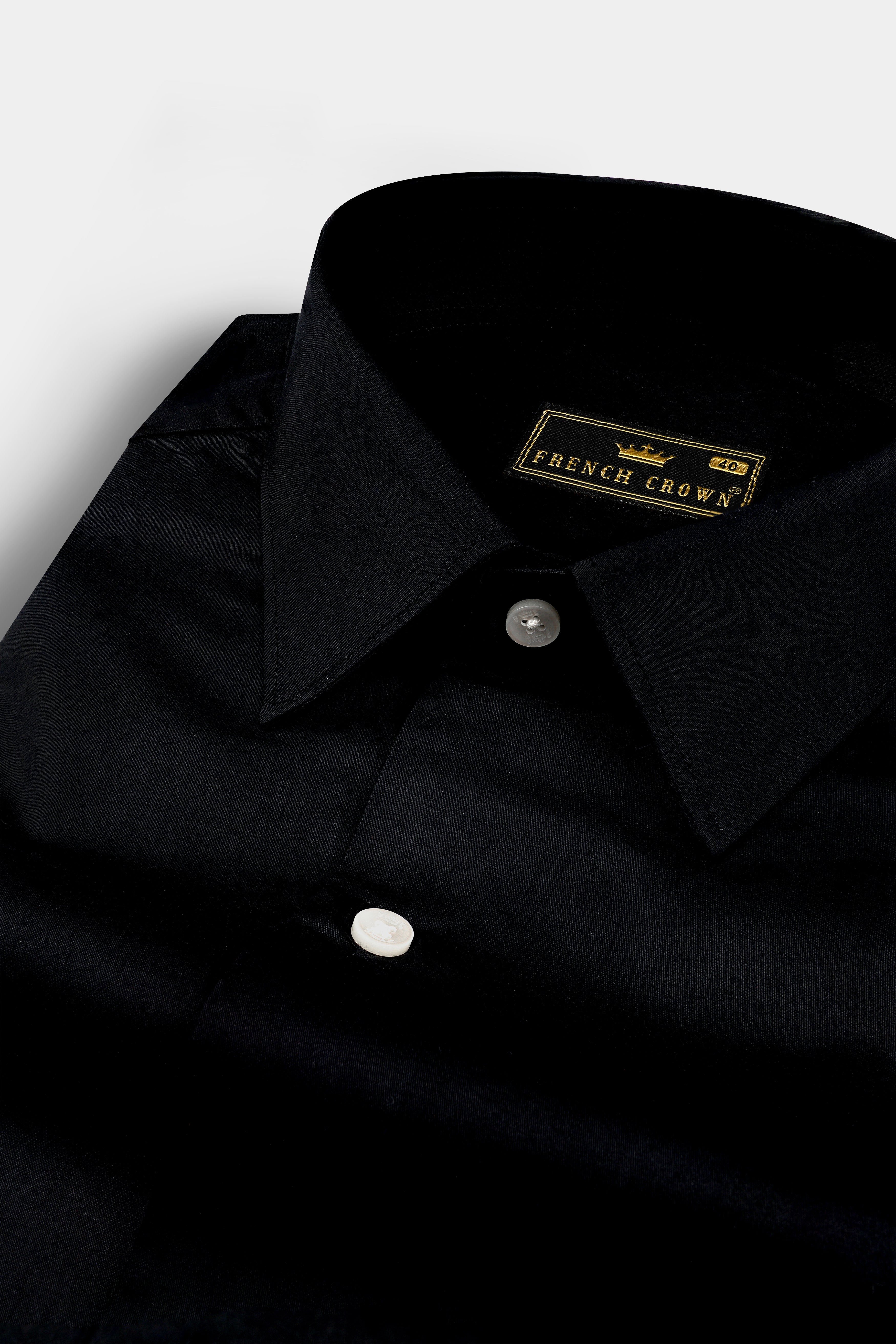 Jade Black with Tiger Stripes Super Soft Premium Cotton Designer Shirt