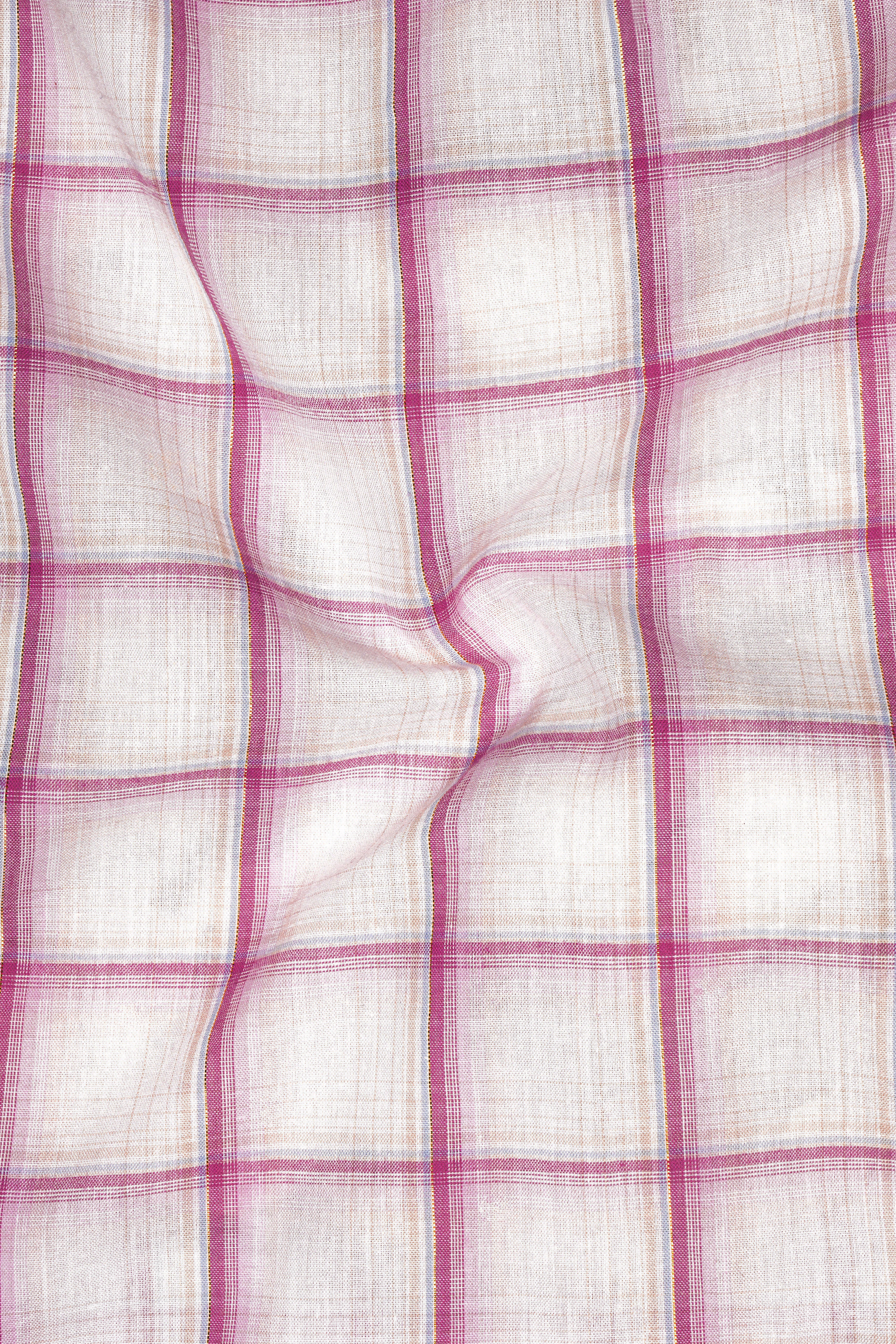 Carnation Pink Plaid Premium Cotton Shirt