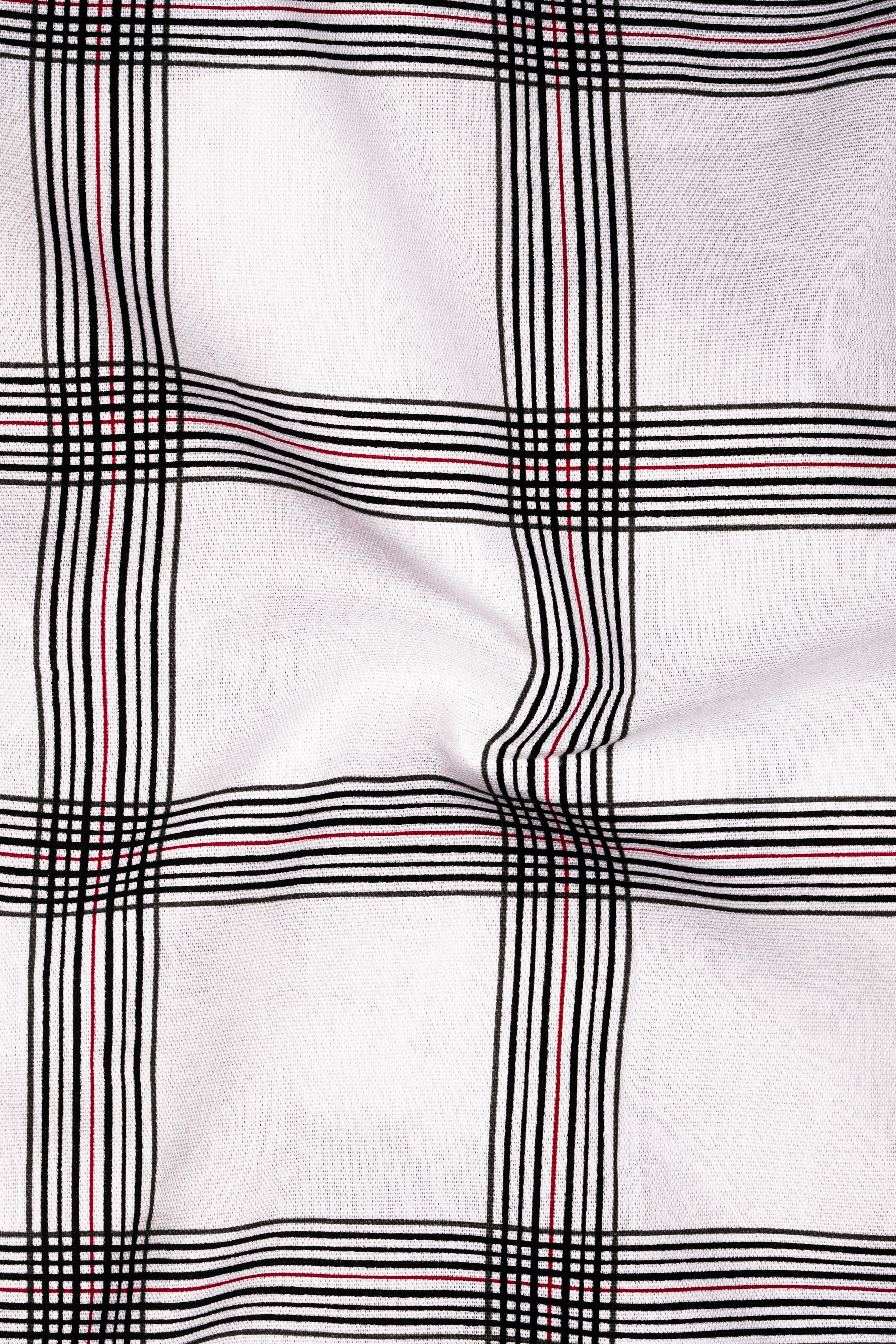 Bright White Windowpane Royal Oxford Shirt