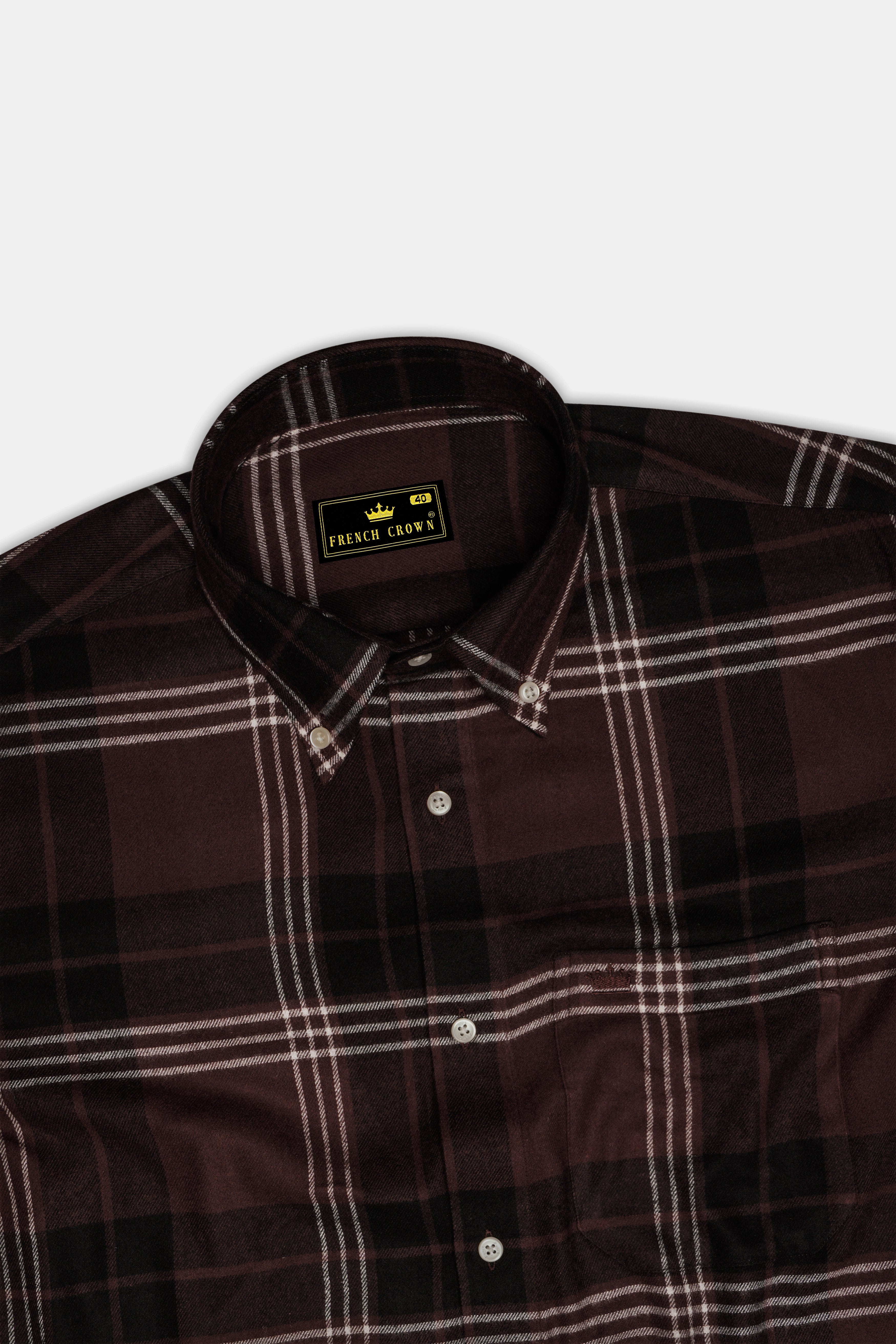 Cab Sav Brown Plaid Super Soft Flannel OverShirt/Shacket