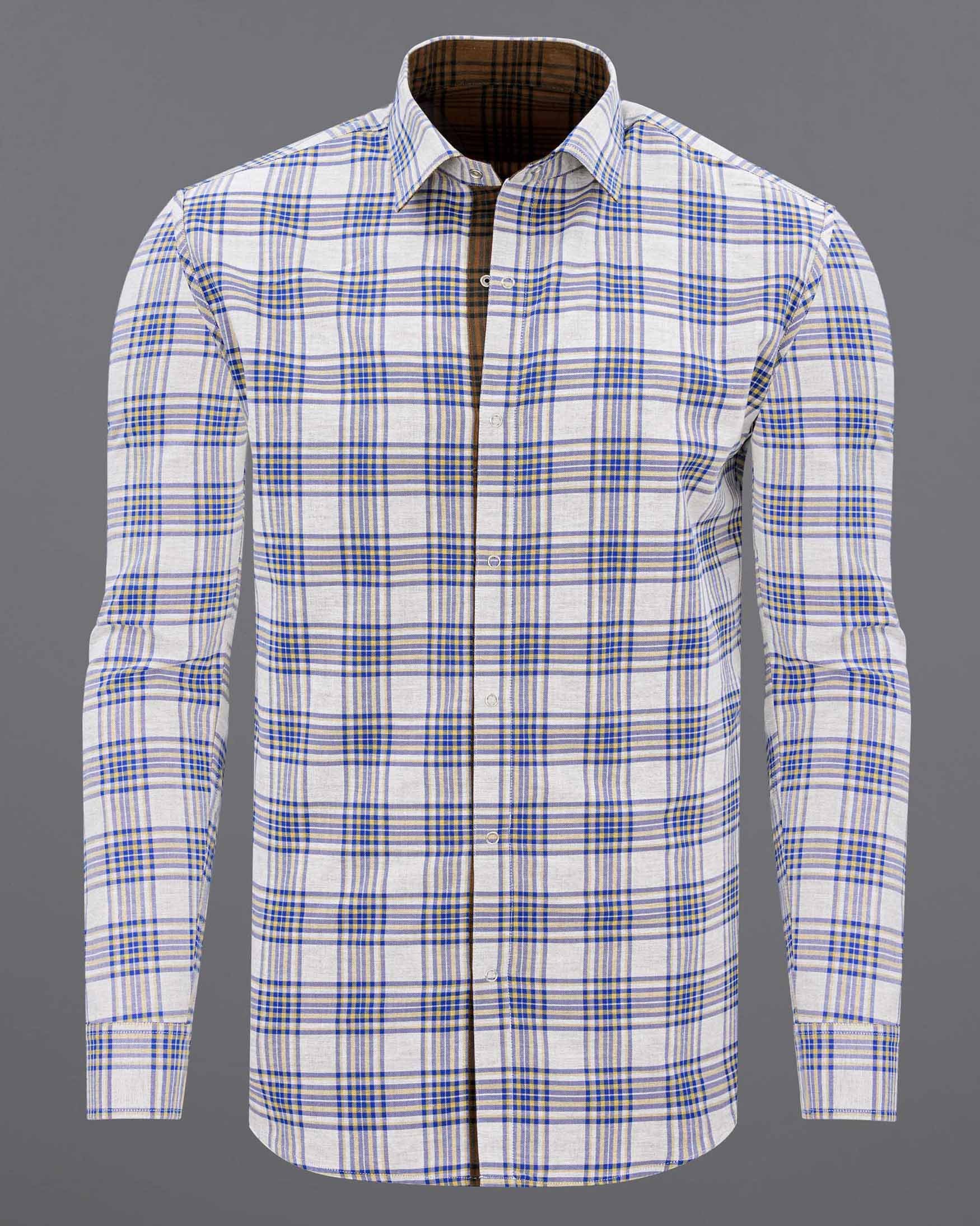 Dirt Brown and Space Cadet Blue Printed Royal Oxford Reversible Shirt 7587-RPRT75-38, 7587-RPRT75-H-38, 7587-RPRT75-39, 7587-RPRT75-H-39, 7587-RPRT75-40, 7587-RPRT75-H-40, 7587-RPRT75-42, 7587-RPRT75-H-42, 7587-RPRT75-44, 7587-RPRT75-H-44, 7587-RPRT75-46, 7587-RPRT75-H-46, 7587-RPRT75-48, 7587-RPRT75-H-48, 7587-RPRT75-50, 7587-RPRT75-H-50, 7587-RPRT75-52, 7587-RPRT75-H-52