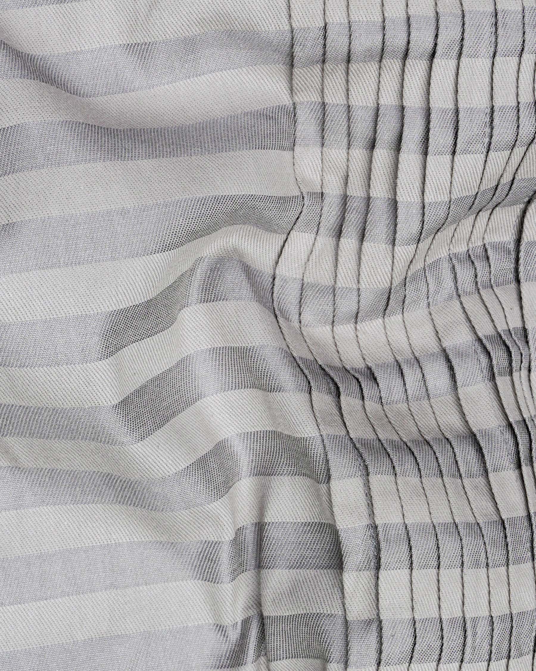 Pale Slate Gray and Mountain Mist Gray Snake Pleated Striped Dobby Shirt 7675-TXD-38, 7675-TXD-H-38, 7675-TXD-39,7675-TXD-H-39, 7675-TXD-40, 7675-TXD-H-40, 7675-TXD-42, 7675-TXD-H-42, 7675-TXD-44, 7675-TXD-H-44, 7675-TXD-46, 7675-TXD-H-46, 7675-TXD-48, 7675-TXD-H-48, 7675-TXD-50, 7675-TXD-H-50, 7675-TXD-52, 7675-TXD-H-52