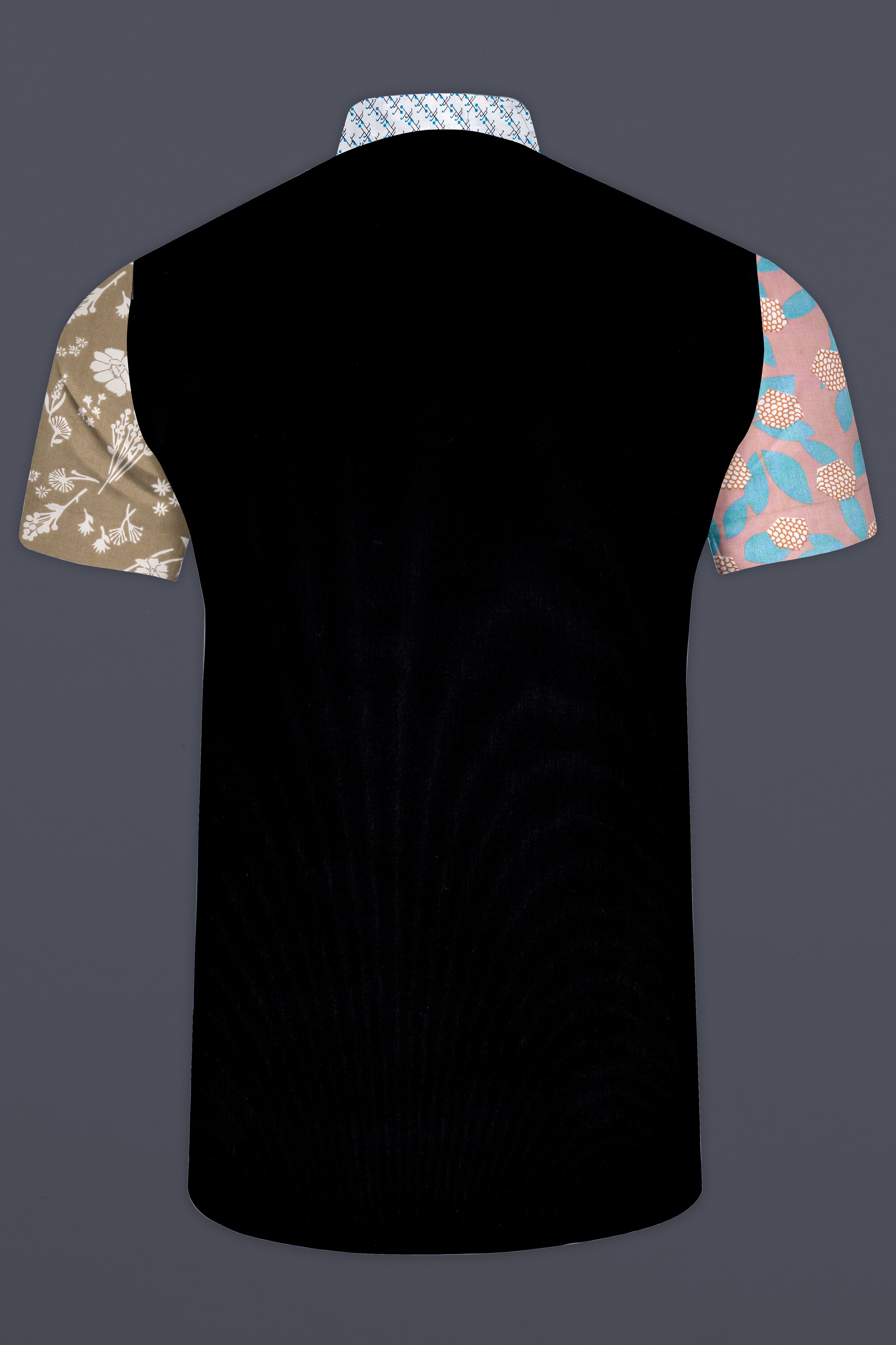 Acapulco Green with Jade Black Super Soft Premium Cotton Designer Shirt