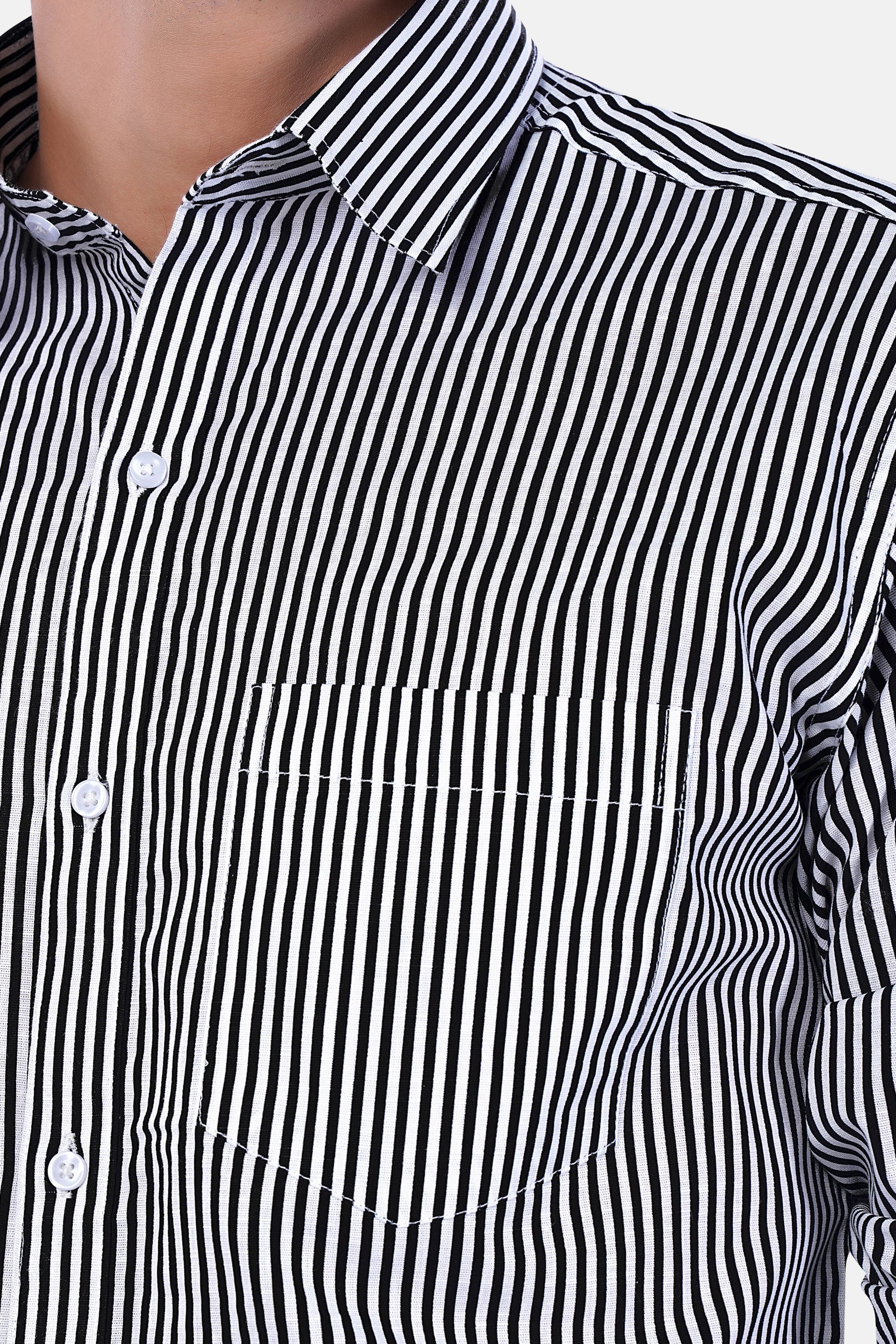7swords-Bright White and Black Striped Premium Cotton Shirt 7S-101-38, 7S-101-H-38, 7S-101-39, 7S-101-H-39, 7S-101-40, 7S-101-H-40, 7S-101-42, 7S-101-H-42, 7S-101-44, 7S-101-H-44, 7S-101-46, 7S-101-H-46, 7S-101-48, 7S-101-H-48, 7S-101-50, 7S-101-H-50, 7S-101-52, 7S-101-H-52