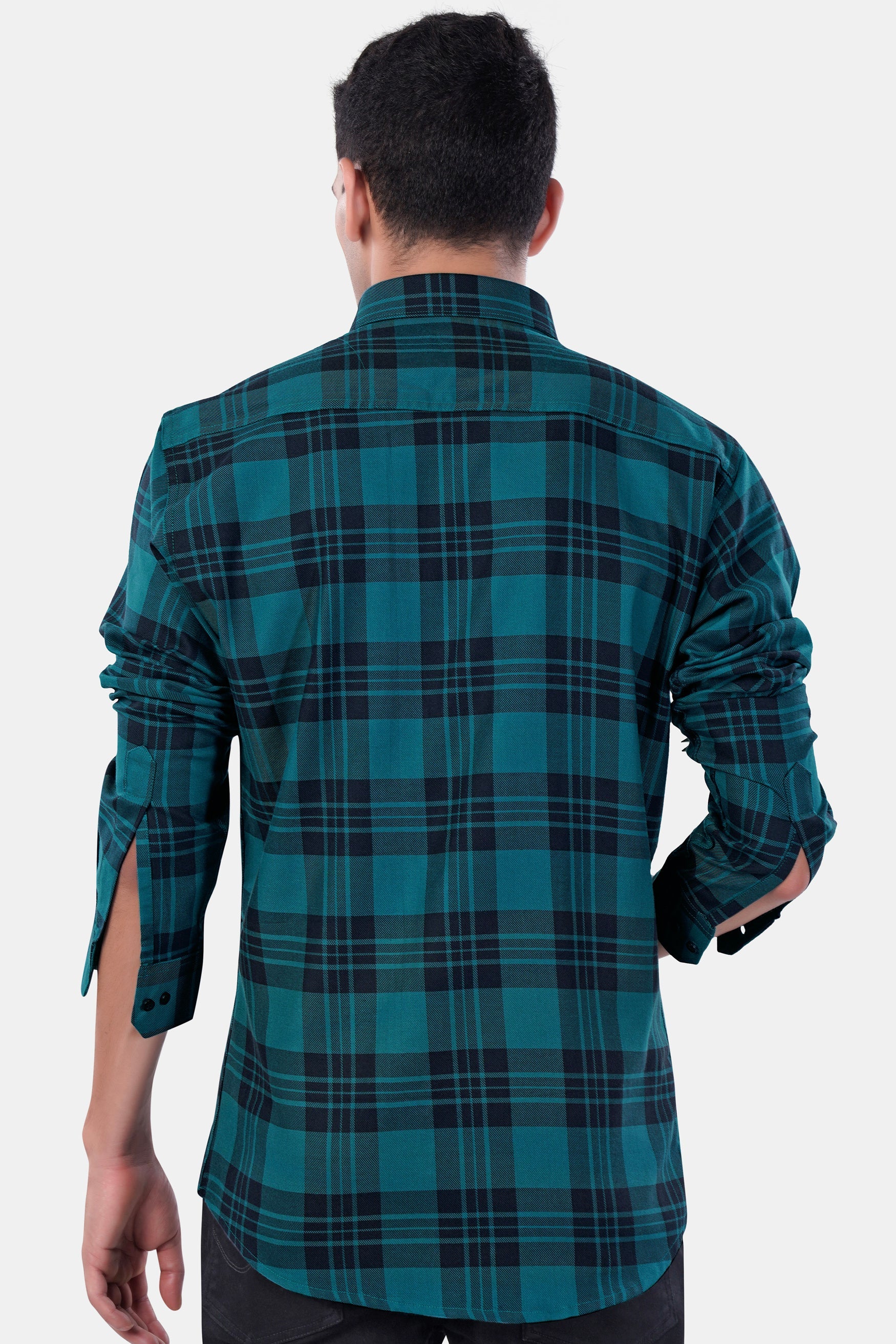 7swords-Teal Blue and Haiti Blue Plaid Premium Cotton Button Down Shirt 7S-105-BD-BLK-38, 7S-105-BD-BLK-H-38, 7S-105-BD-BLK-39, 7S-105-BD-BLK-H-39, 7S-105-BD-BLK-40, 7S-105-BD-BLK-H-40, 7S-105-BD-BLK-42, 7S-105-BD-BLK-H-42, 7S-105-BD-BLK-44, 7S-105-BD-BLK-H-44, 7S-105-BD-BLK-46, 7S-105-BD-BLK-H-46, 7S-105-BD-BLK-48, 7S-105-BD-BLK-H-48, 7S-105-BD-BLK-50, 7S-105-BD-BLK-H-50, 7S-105-BD-BLK-52, 7S-105-BD-BLK-H-52