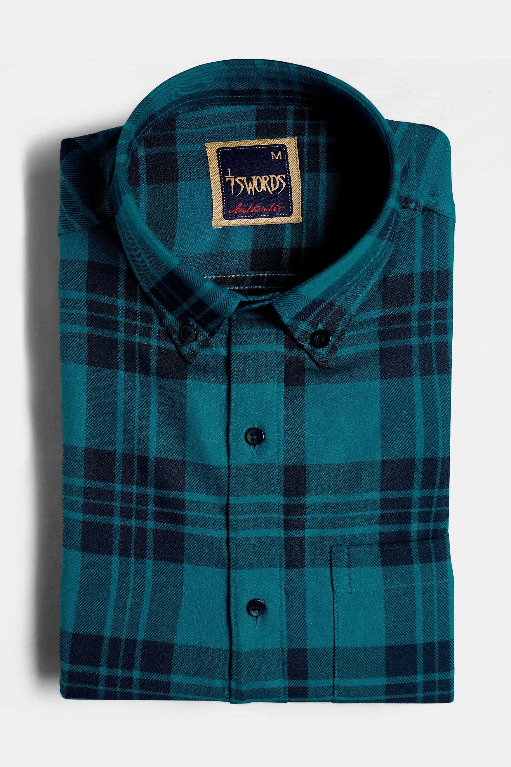 7swords-Teal Blue and Haiti Blue Plaid Premium Cotton Button Down Shirt 7S-105-BD-BLK-38, 7S-105-BD-BLK-H-38, 7S-105-BD-BLK-39, 7S-105-BD-BLK-H-39, 7S-105-BD-BLK-40, 7S-105-BD-BLK-H-40, 7S-105-BD-BLK-42, 7S-105-BD-BLK-H-42, 7S-105-BD-BLK-44, 7S-105-BD-BLK-H-44, 7S-105-BD-BLK-46, 7S-105-BD-BLK-H-46, 7S-105-BD-BLK-48, 7S-105-BD-BLK-H-48, 7S-105-BD-BLK-50, 7S-105-BD-BLK-H-50, 7S-105-BD-BLK-52, 7S-105-BD-BLK-H-52