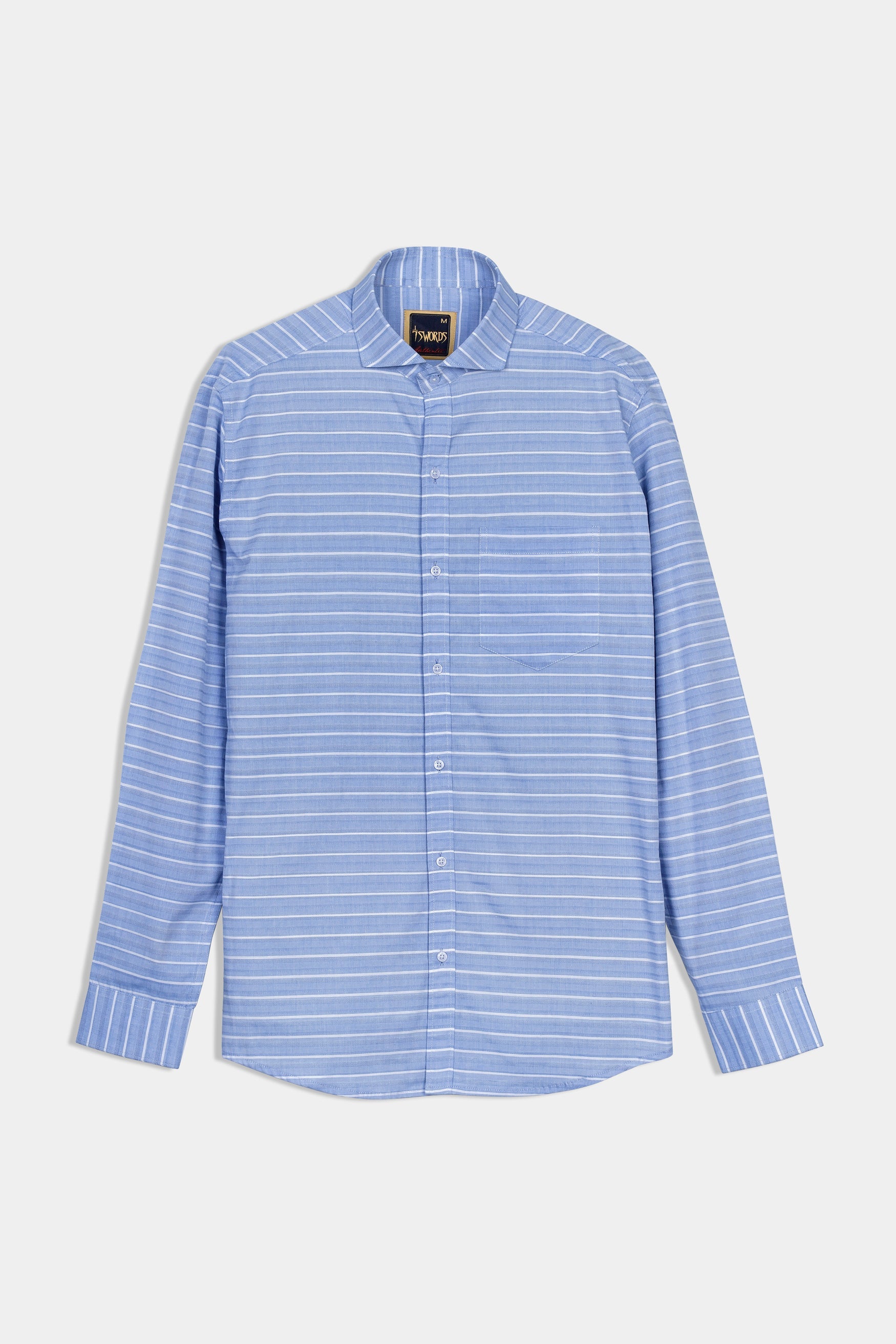 7swords-Polo Blue and White Striped Premium Cotton Shirt 7S-116-CA-38, 7S-116-CA-H-38, 7S-116-CA-39, 7S-116-CA-H-39, 7S-116-CA-40, 7S-116-CA-H-40, 7S-116-CA-42, 7S-116-CA-H-42, 7S-116-CA-44, 7S-116-CA-H-44, 7S-116-CA-46, 7S-116-CA-H-46, 7S-116-CA-48, 7S-116-CA-H-48, 7S-116-CA-50, 7S-116-CA-H-50, 7S-116-CA-52, 7S-116-CA-H-52