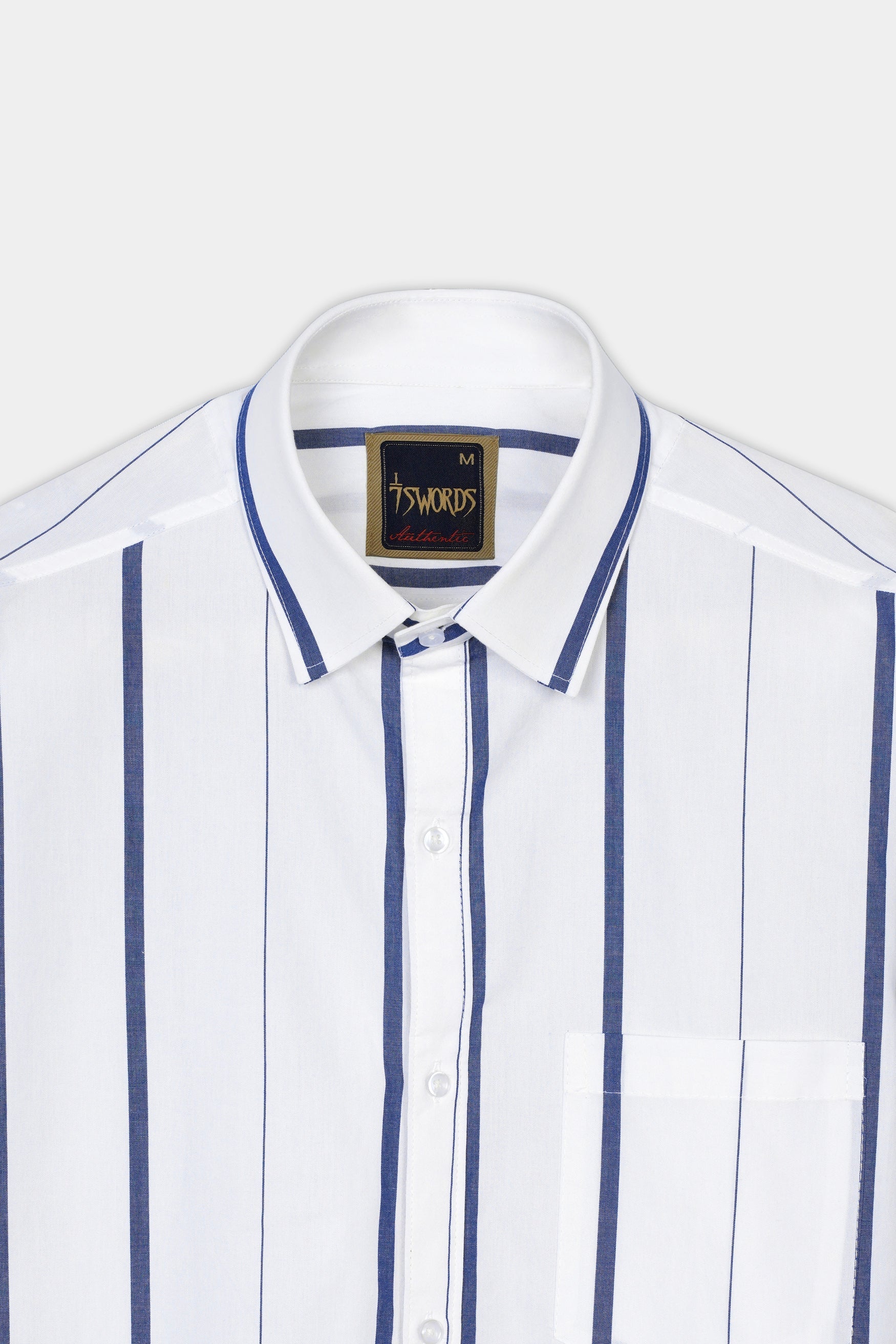 7swords-Bright White and Dusky Blue Striped Premium Cotton Shirt 7S-121-38, 7S-121-H-38, 7S-121-39, 7S-121-H-39, 7S-121-40, 7S-121-H-40, 7S-121-42, 7S-121-H-42, 7S-121-44, 7S-121-H-44, 7S-121-46, 7S-121-H-46, 7S-121-48, 7S-121-H-48, 7S-121-50, 7S-121-H-50, 7S-121-52, 7S-121-H-52