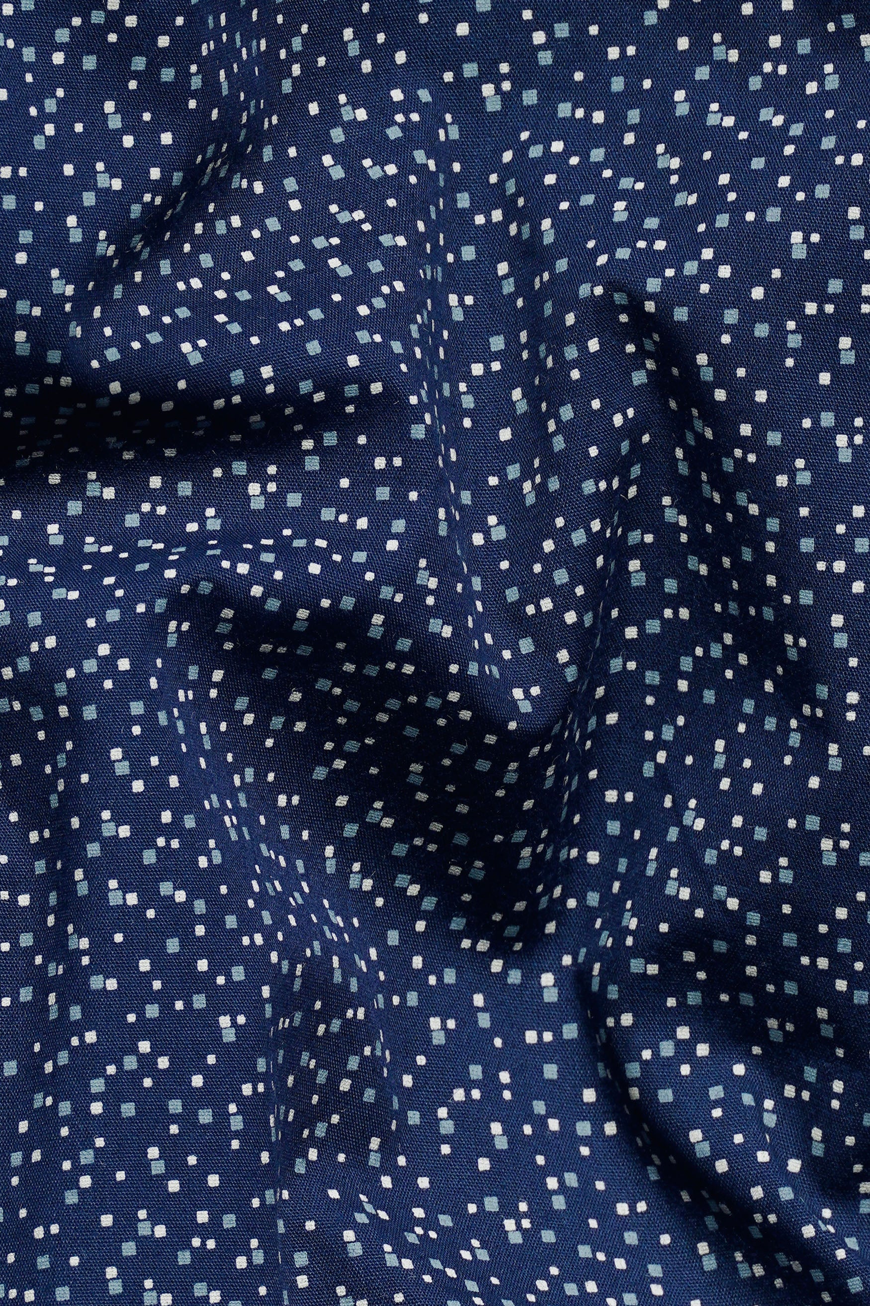 7swords-Ebony Clay Blue Microprinted Premium Cotton Mandarin Shirt 7S-122-38, 7S-122-H-38, 7S-122-39, 7S-122-H-39, 7S-122-40, 7S-122-H-40, 7S-122-42, 7S-122-H-42, 7S-122-44, 7S-122-H-44, 7S-122-46, 7S-122-H-46, 7S-122-48, 7S-122-H-48, 7S-122-50, 7S-122-H-50, 7S-122-52, 7S-122-H-52