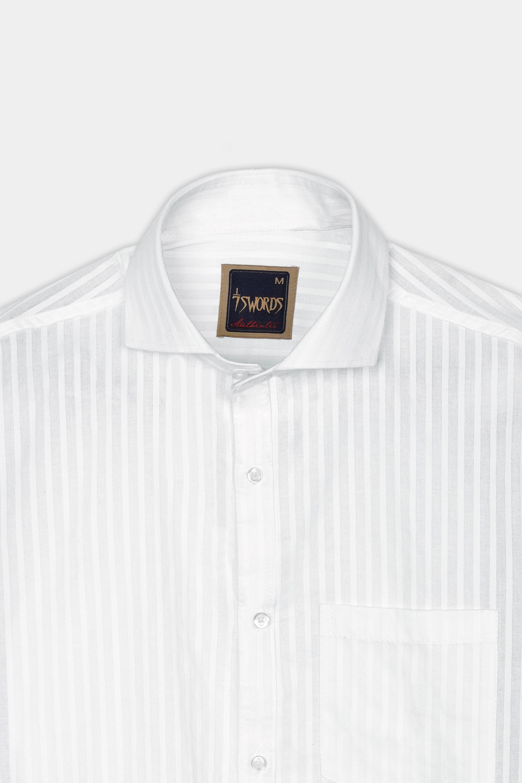 7swords-Bright White Striped Premium Cotton Shirt 7S-130-CA-38, 7S-130-CA-H-38, 7S-130-CA-39, 7S-130-CA-H-39, 7S-130-CA-40, 7S-130-CA-H-40, 7S-130-CA-42, 7S-130-CA-H-42, 7S-130-CA-44, 7S-130-CA-H-44, 7S-130-CA-46, 7S-130-CA-H-46, 7S-130-CA-48, 7S-130-CA-H-48, 7S-130-CA-50, 7S-130-CA-H-50, 7S-130-CA-52, 7S-130-CA-H-52