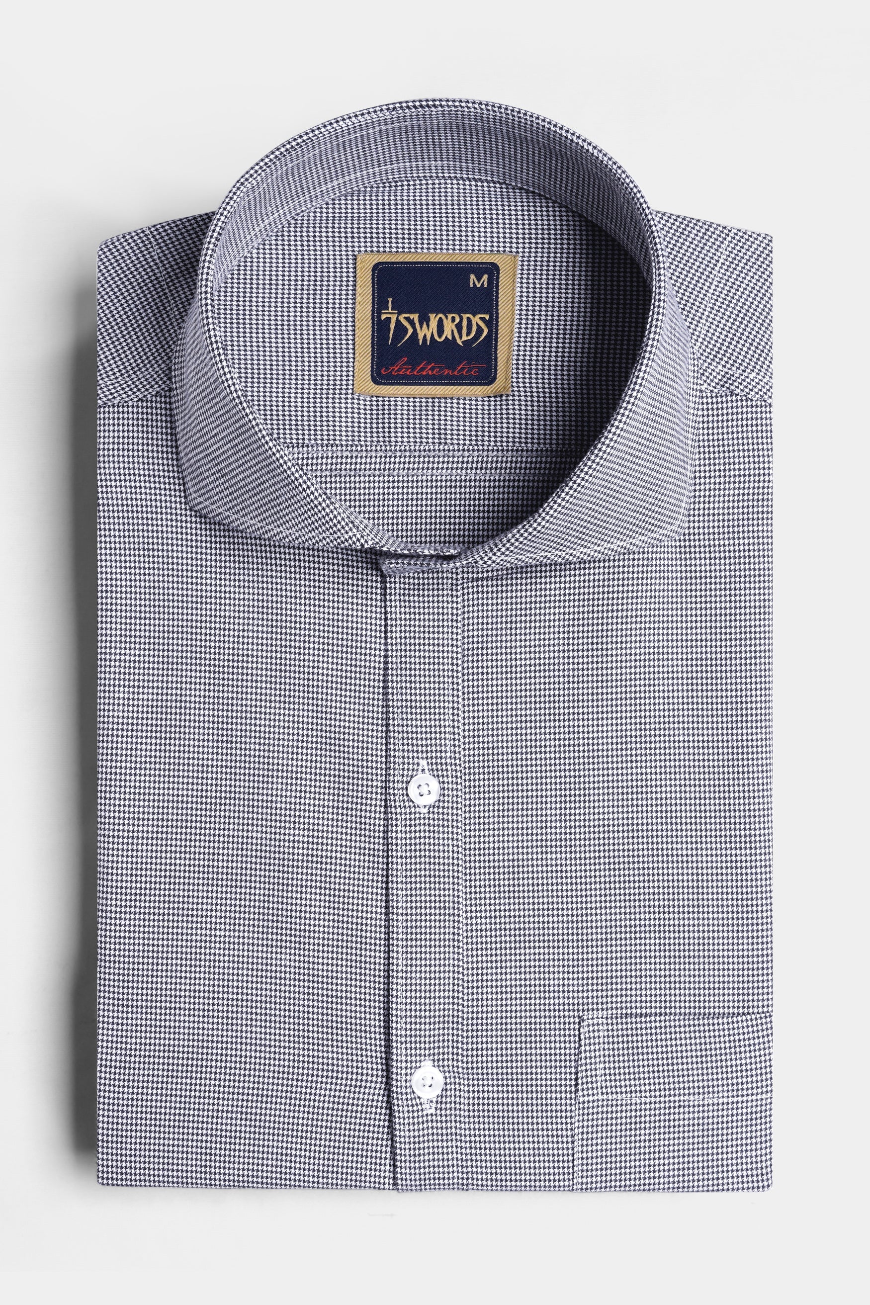 7swords-Mako Gray and Nobel Gray Houndstooth Premium Cotton Shirt 7S-131-CA-38, 7S-131-CA-H-38, 7S-131-CA-39, 7S-131-CA-H-39, 7S-131-CA-40, 7S-131-CA-H-40, 7S-131-CA-42, 7S-131-CA-H-42, 7S-131-CA-44, 7S-131-CA-H-44, 7S-131-CA-46, 7S-131-CA-H-46, 7S-131-CA-48, 7S-131-CA-H-48, 7S-131-CA-50, 7S-131-CA-H-50, 7S-131-CA-52, 7S-131-CA-H-52