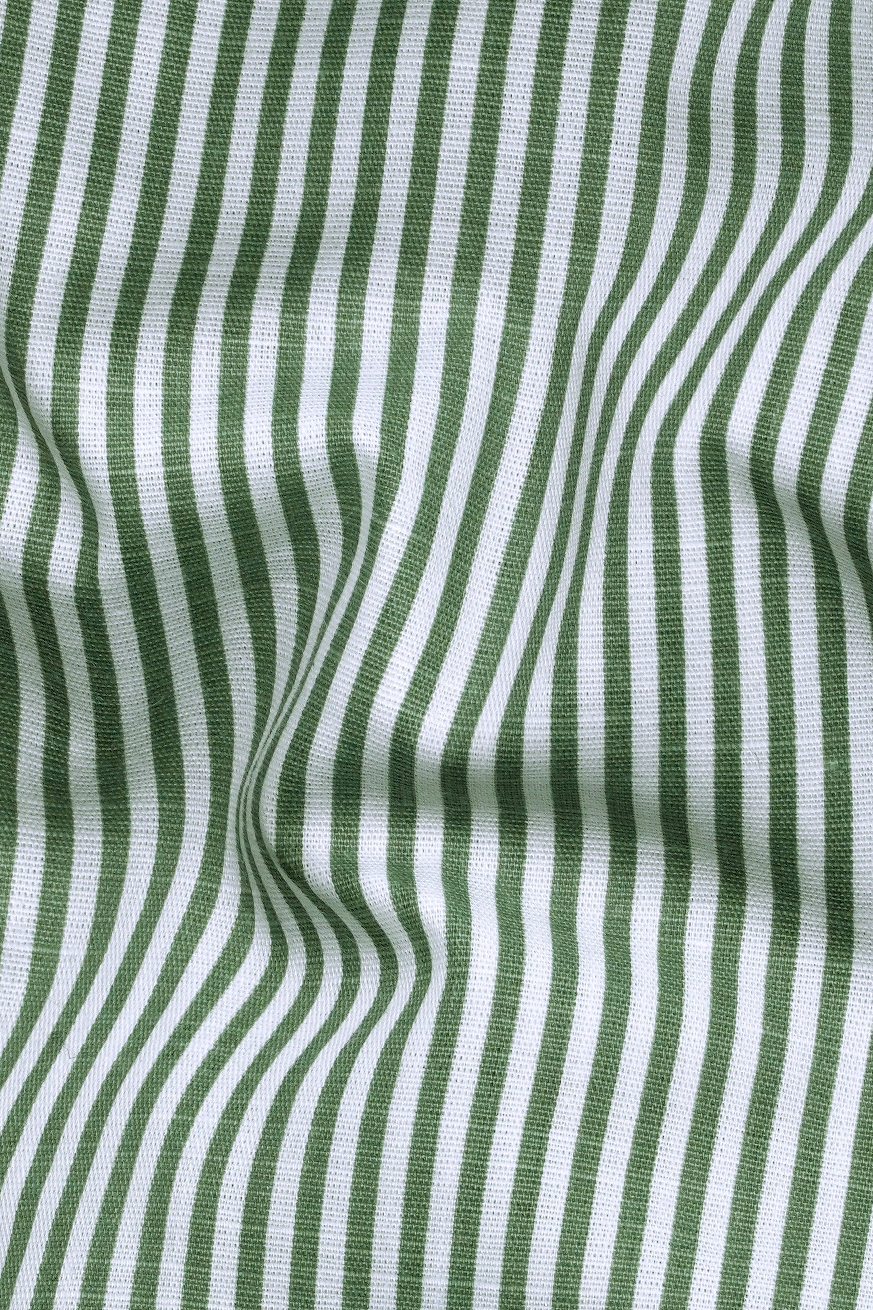 7swords-Bright White and Cactus Green Striped Premium Cotton Shirt 7S-144-38, 7S-144-39, 7S-144-40, 7S-144-42