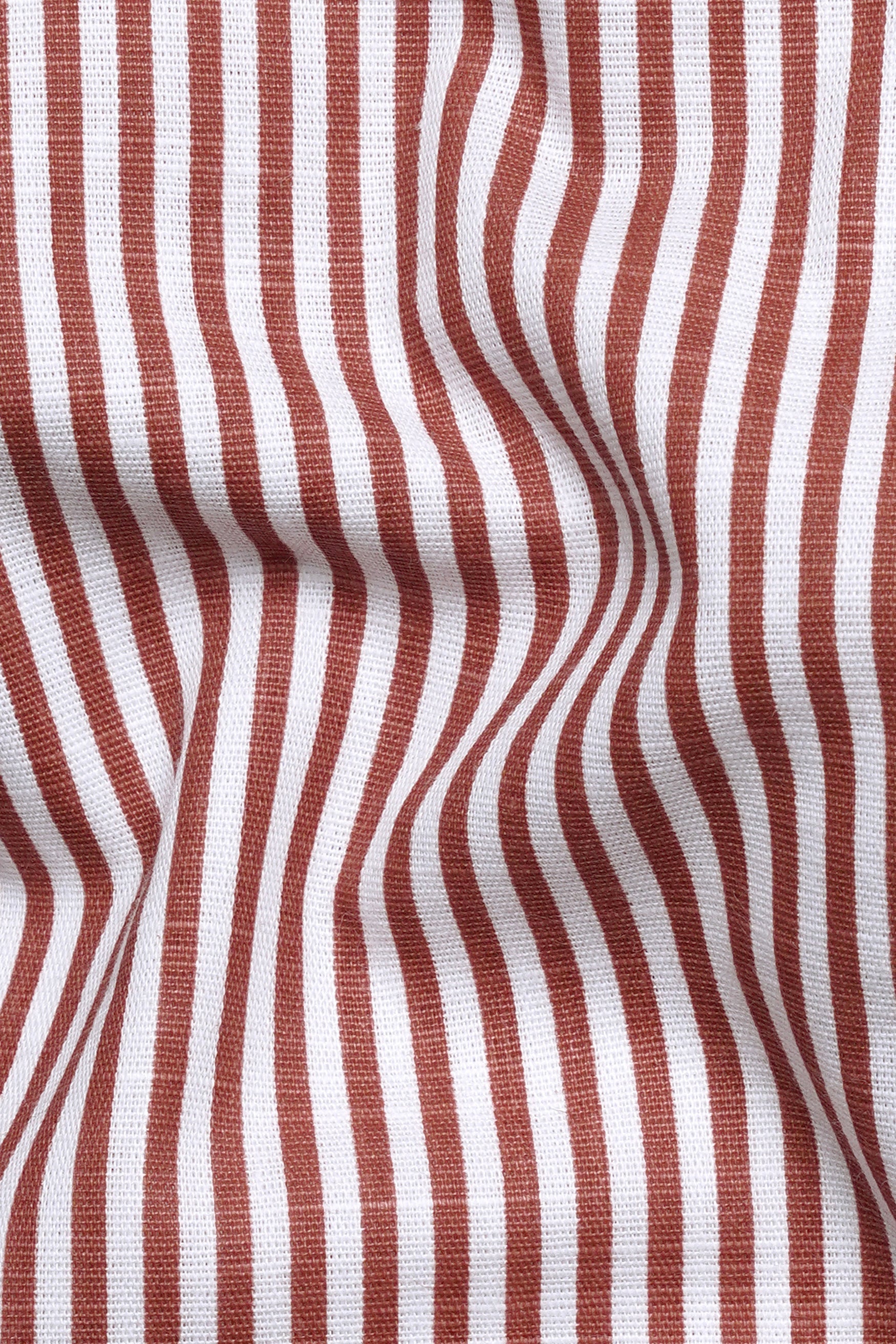 7swords-Blush Brown and Bright White Striped Premium Cotton Shirt 7S-150-38, 7S-150-39, 7S-150-40, 7S-150-42