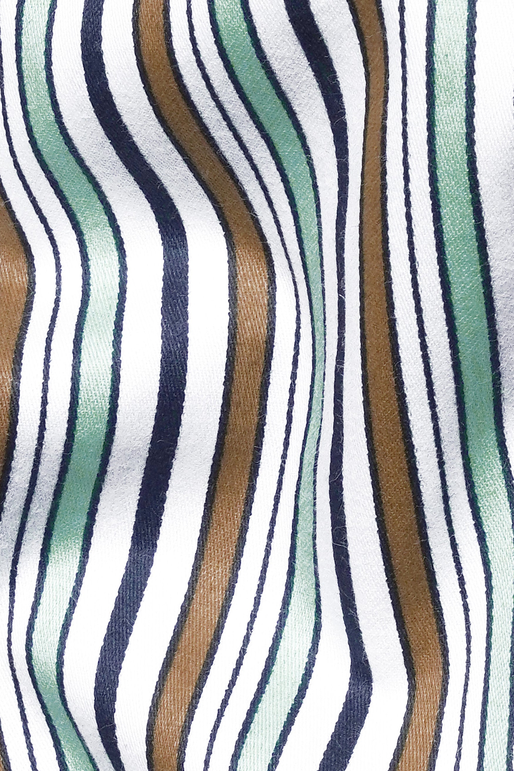 7swords-Bright White and Mocha Brown Multicolour Striped Premium Cotton Shirt 7S-153-38, 7S-153-39, 7S-153-40, 7S-153-42