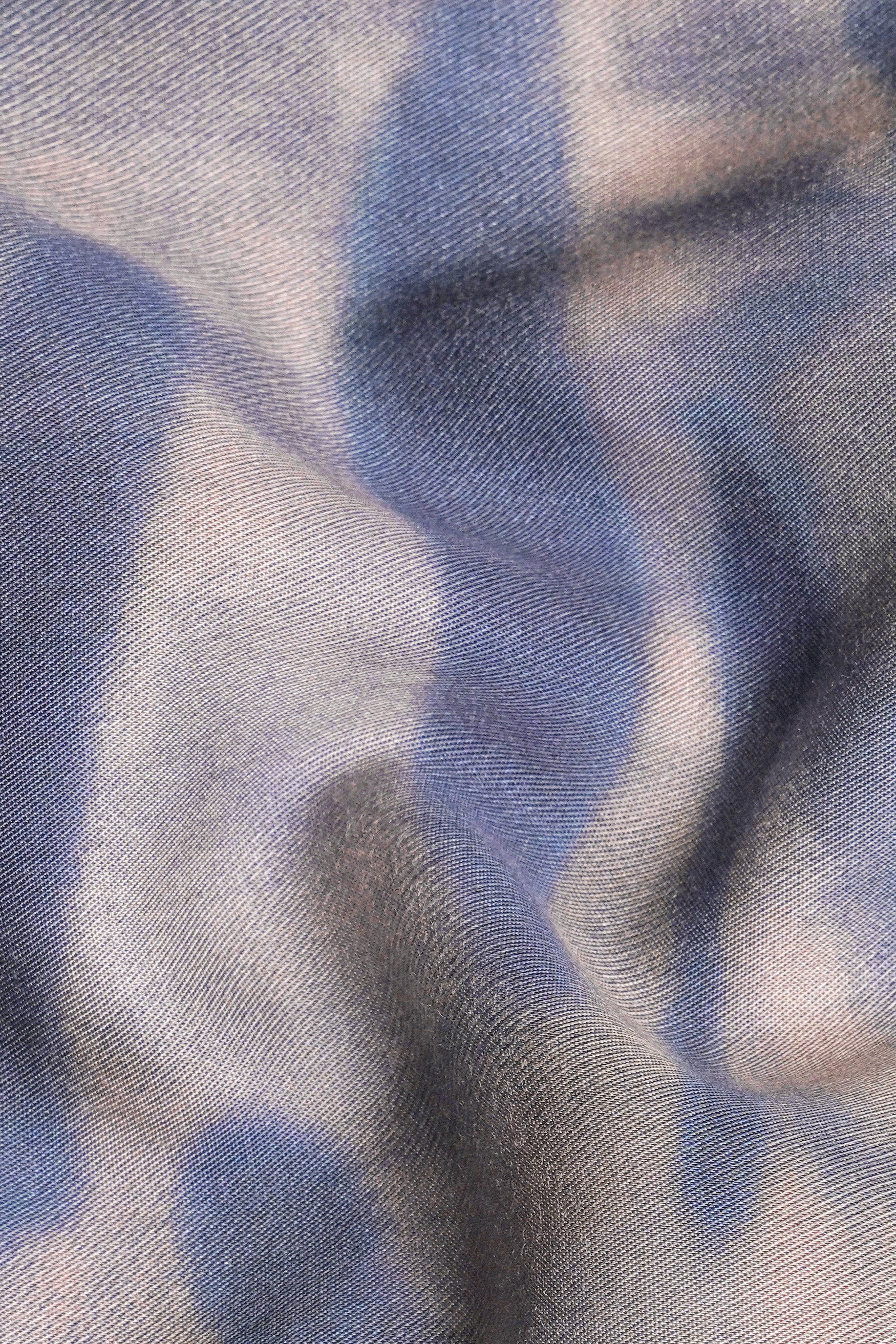 7swords-Mobster Gray and Logan Gray Tie-Dye Printed Premium Cotton Shirt 7S-155-BD-38, 7S-155-BD-39, 7S-155-BD-40, 7S-155-BD-42