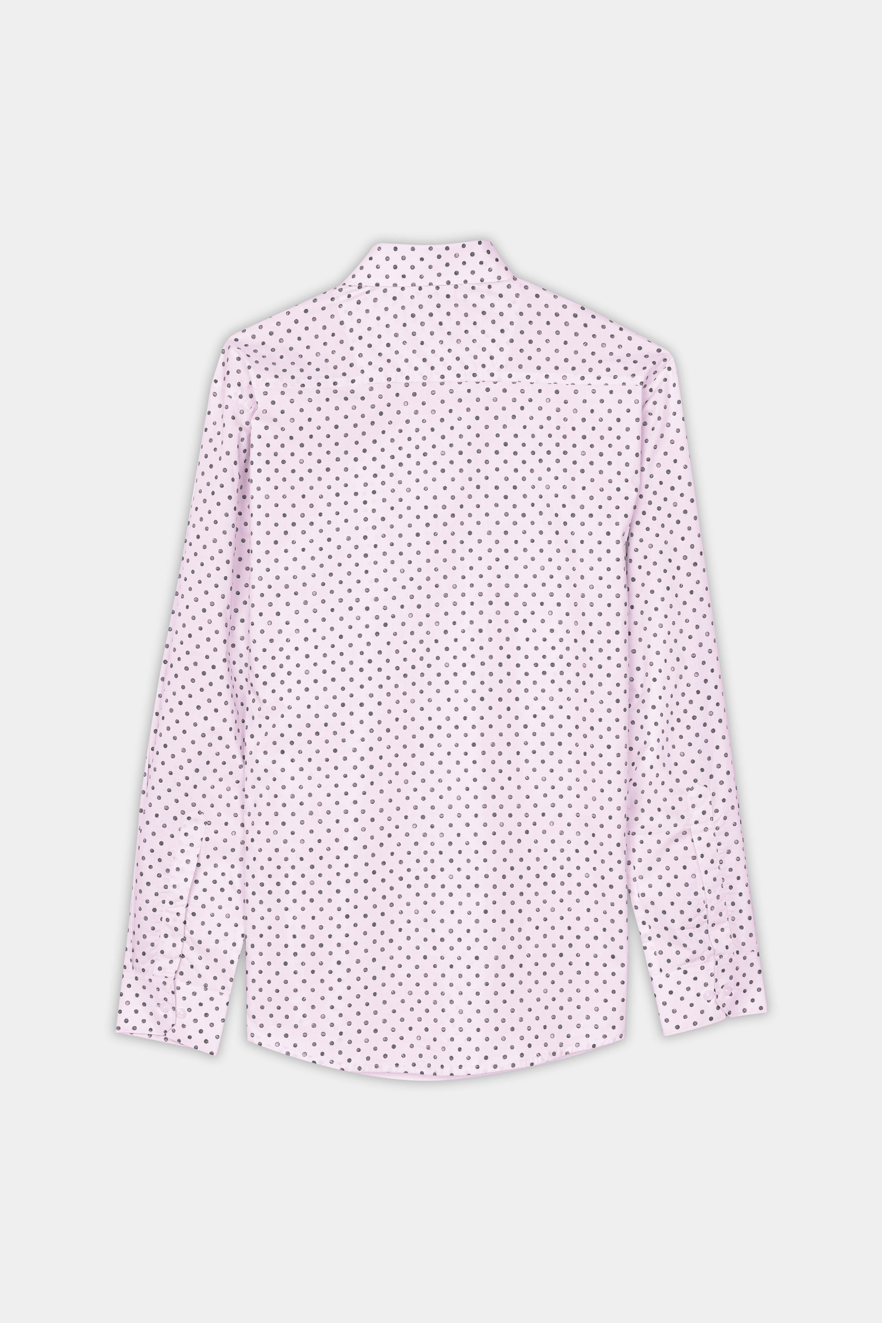 7swords-Cameo Lavender and Martini Gray Polka Dotted Premium Cotton Shirt 7S-167-38, 7S-167-39, 7S-167-40, 7S-167-42