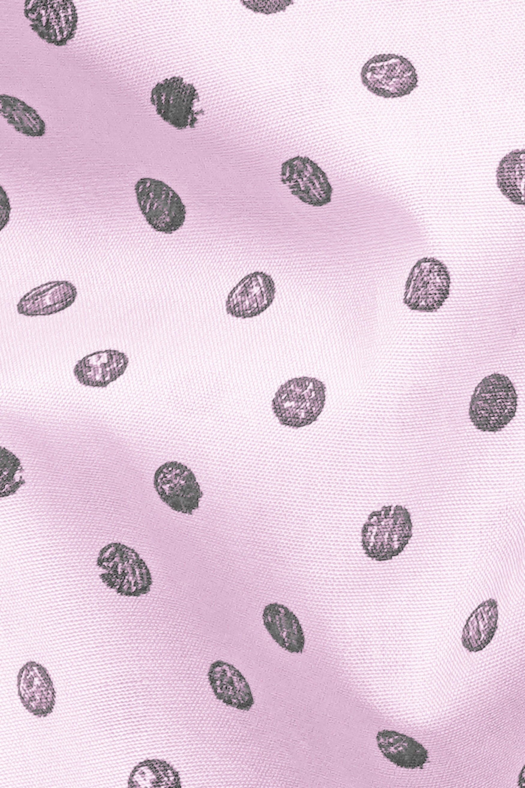 7swords-Cameo Lavender and Martini Gray Polka Dotted Premium Cotton Shirt 7S-167-38, 7S-167-39, 7S-167-40, 7S-167-42