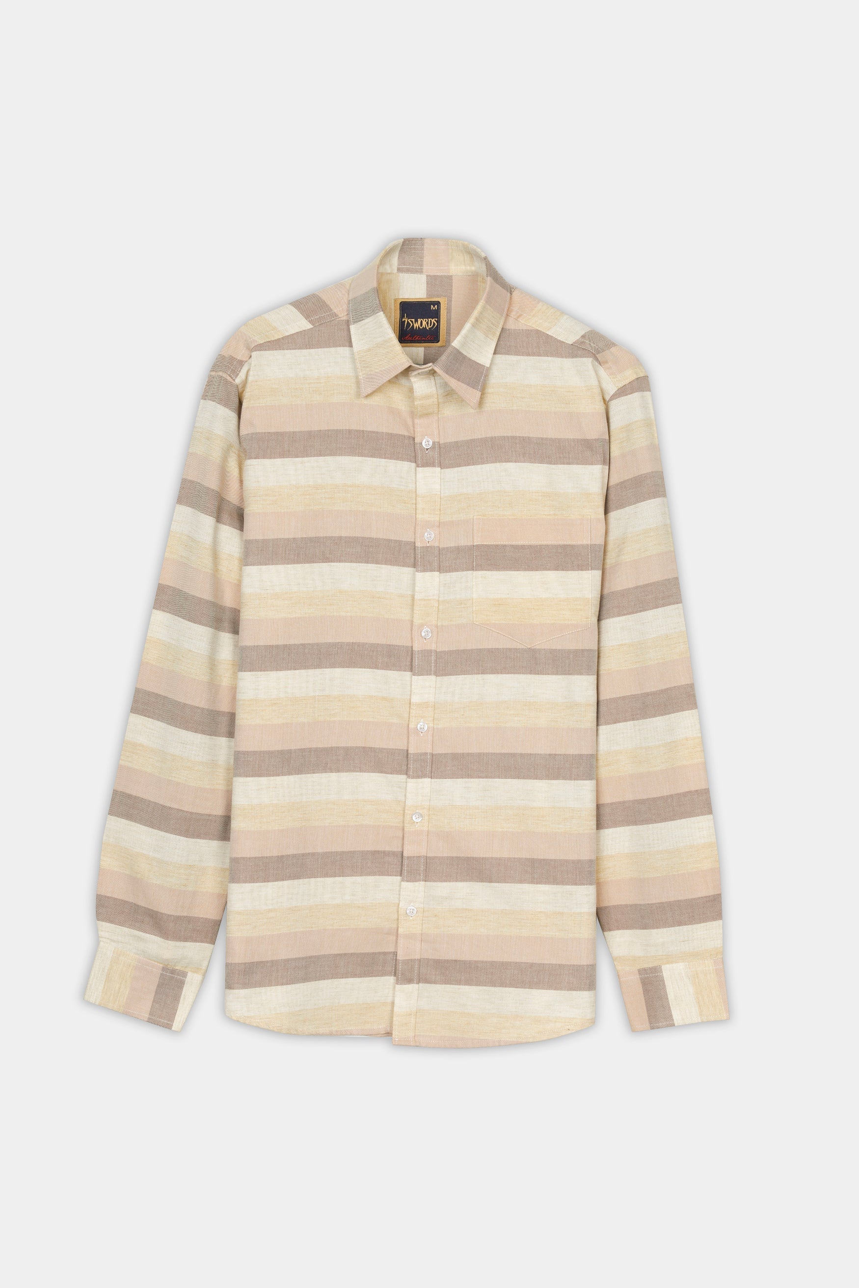 7swords-Rodeo Brown and Sorrel Brown Multicolour Premium Cotton Shirt 7S-174-38, 7S-174-39, 7S-174-40, 7S-174-42