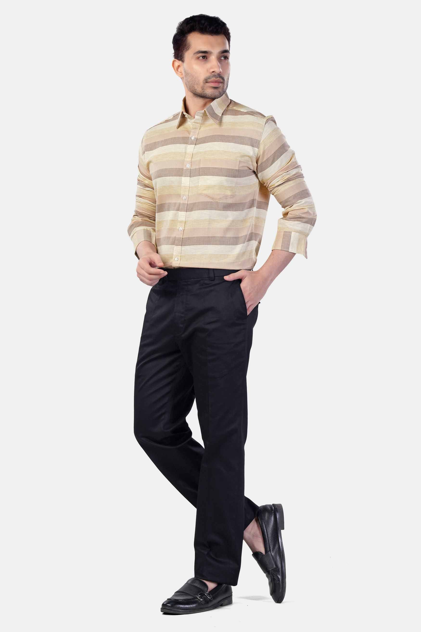 7swords-Rodeo Brown and Sorrel Brown Multicolour Premium Cotton Shirt 7S-174-38, 7S-174-39, 7S-174-40, 7S-174-42